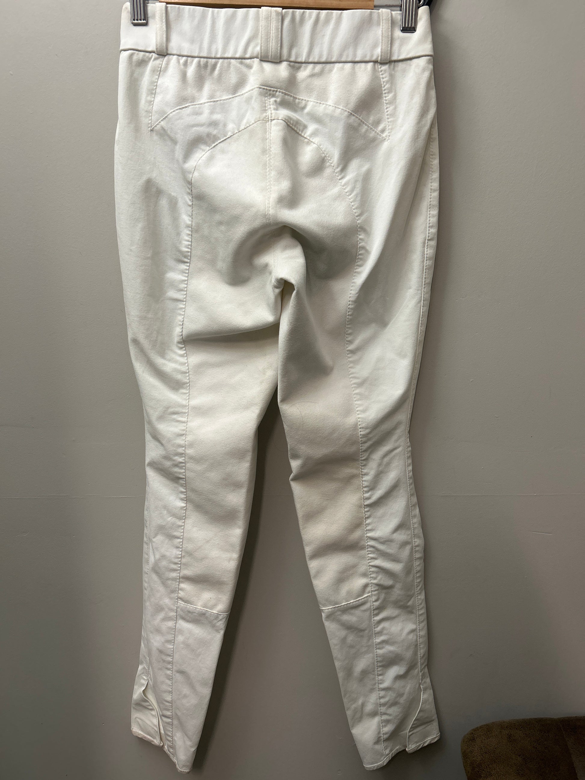 Arista Full Seat White Breeches 26T-Breeches-Consignment-Evolution Equestrian Co.