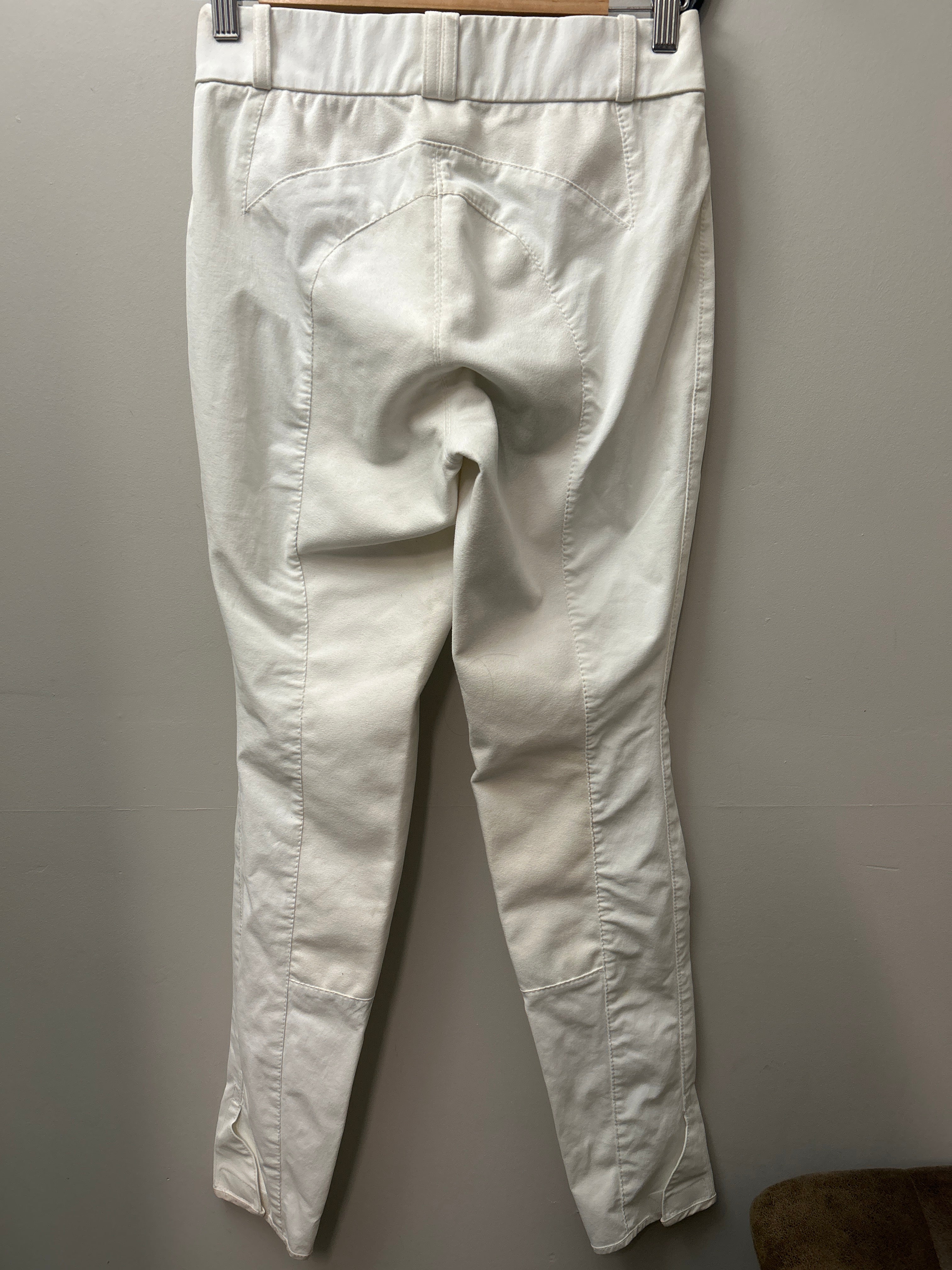 Arista Full Seat White Breeches 26T-Breeches-Consignment-Evolution Equestrian Co.