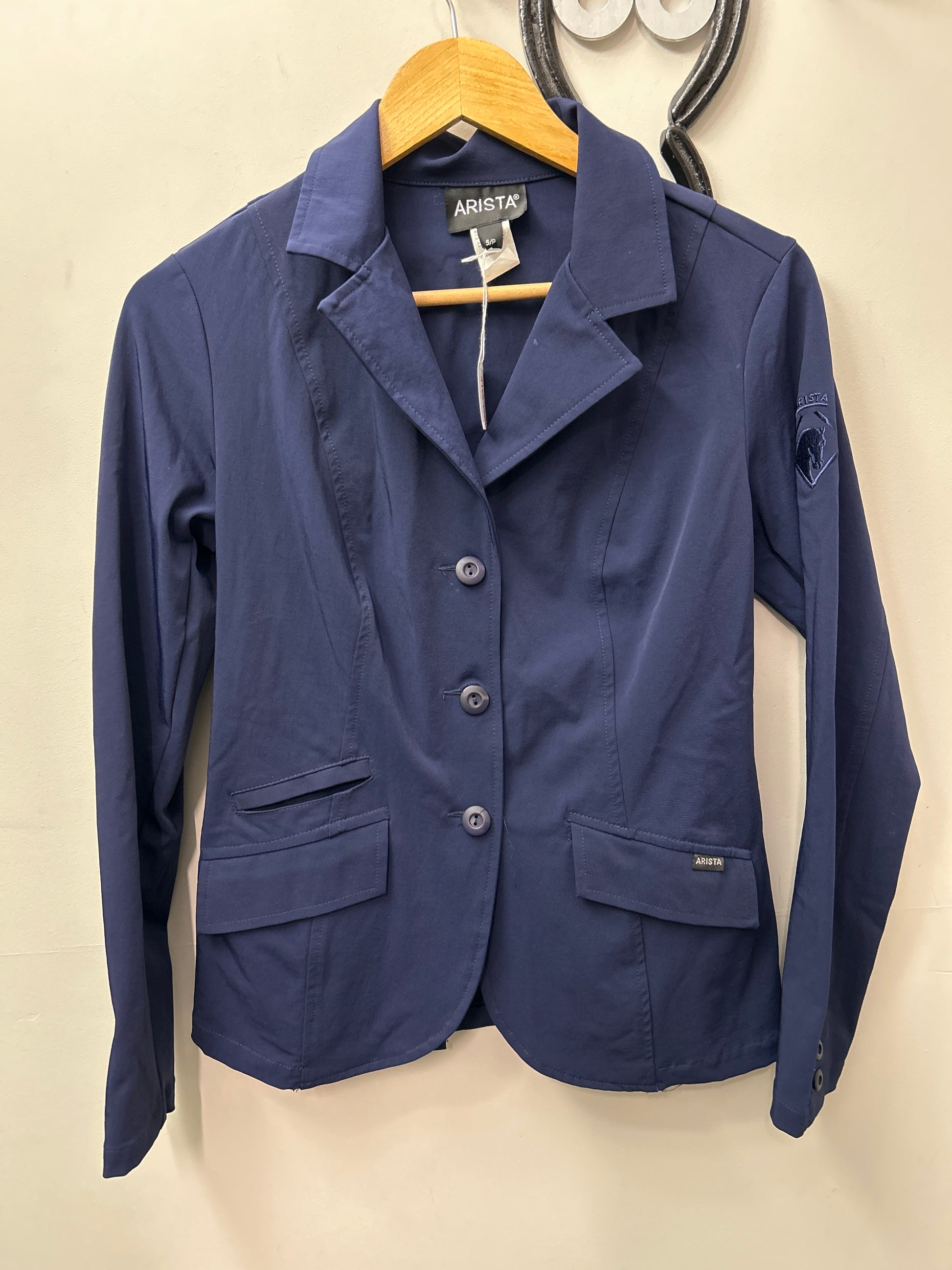 Arista Navy Show Jacket Small-Show Jacket-Consignment-Evolution Equestrian Co.