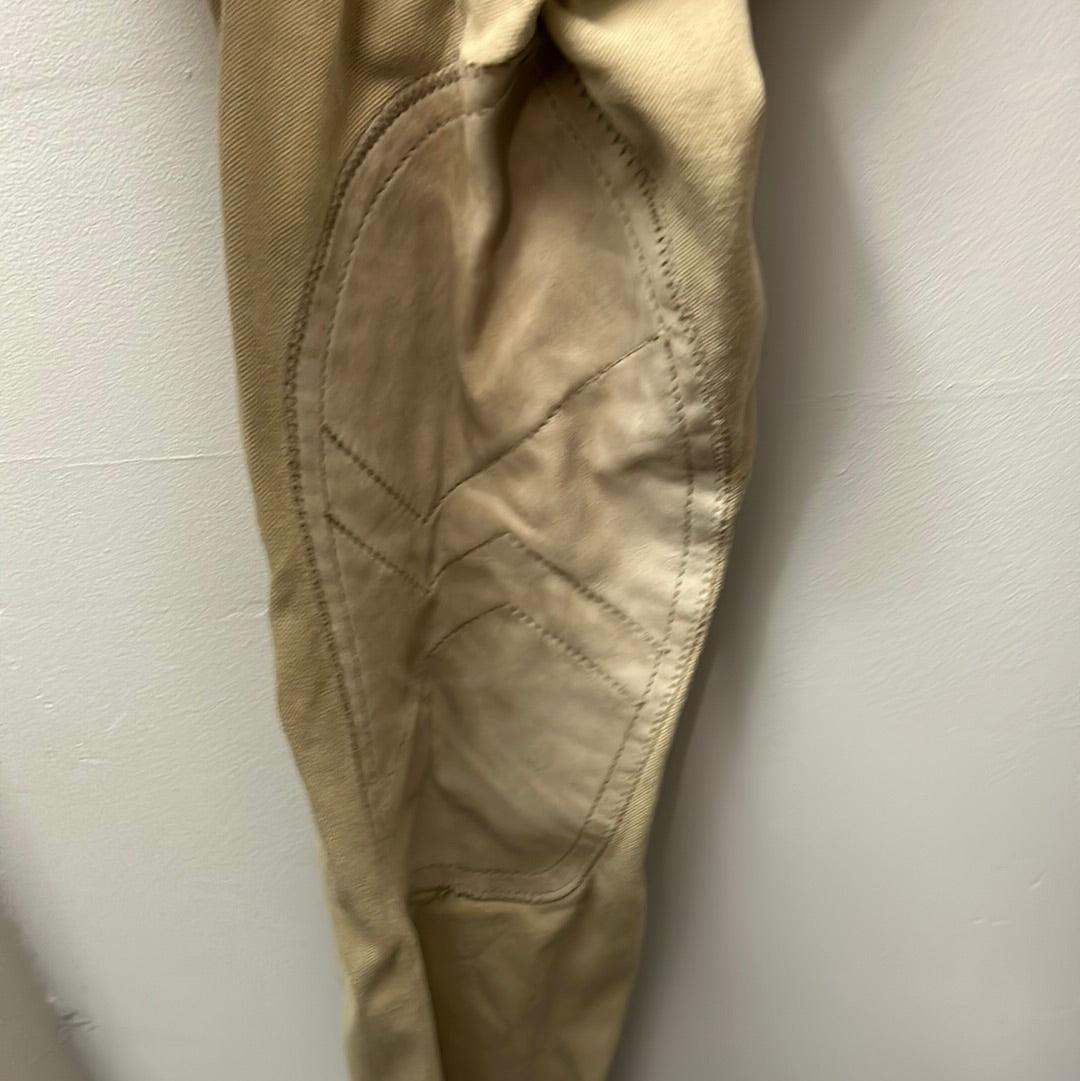Arista Side Zip Tan Breeches 28T-Breeches-Consignment-Evolution Equestrian Co.