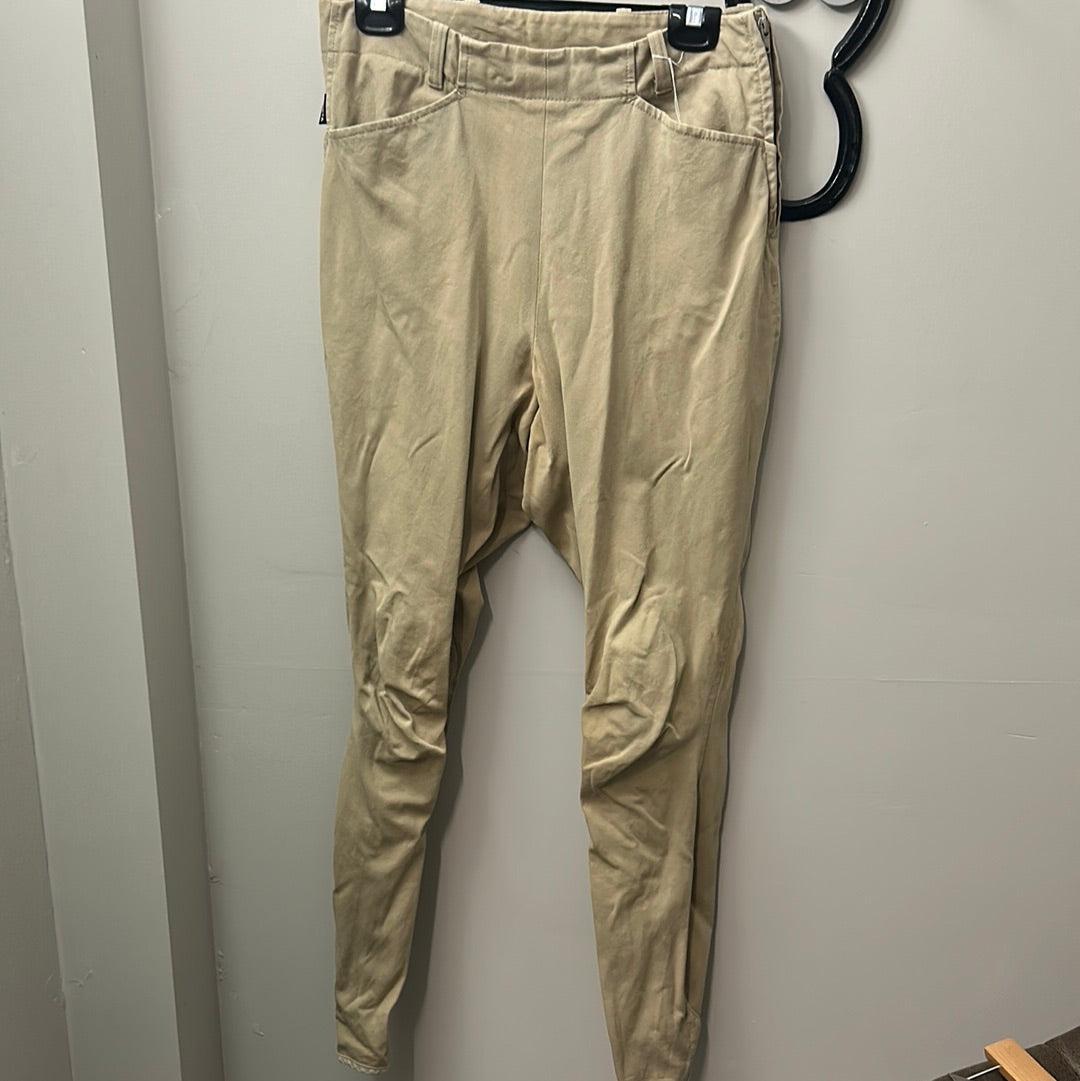 Arista Side Zip Tan Breeches 28T-Breeches-Consignment-Evolution Equestrian Co.