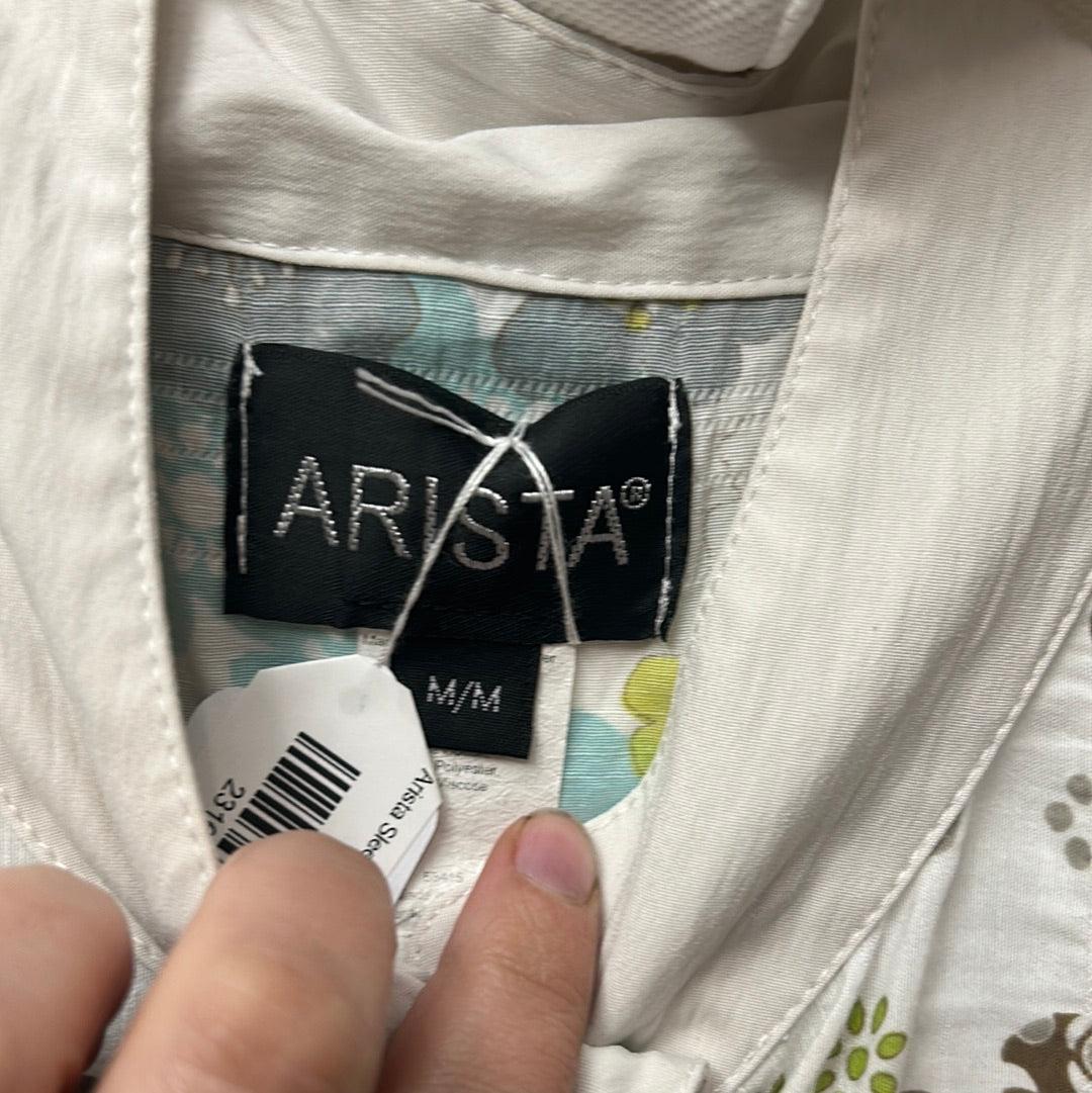 Arista Sleeveless Floral Shirt Medium-Breeches-Consignment-Evolution Equestrian Co.