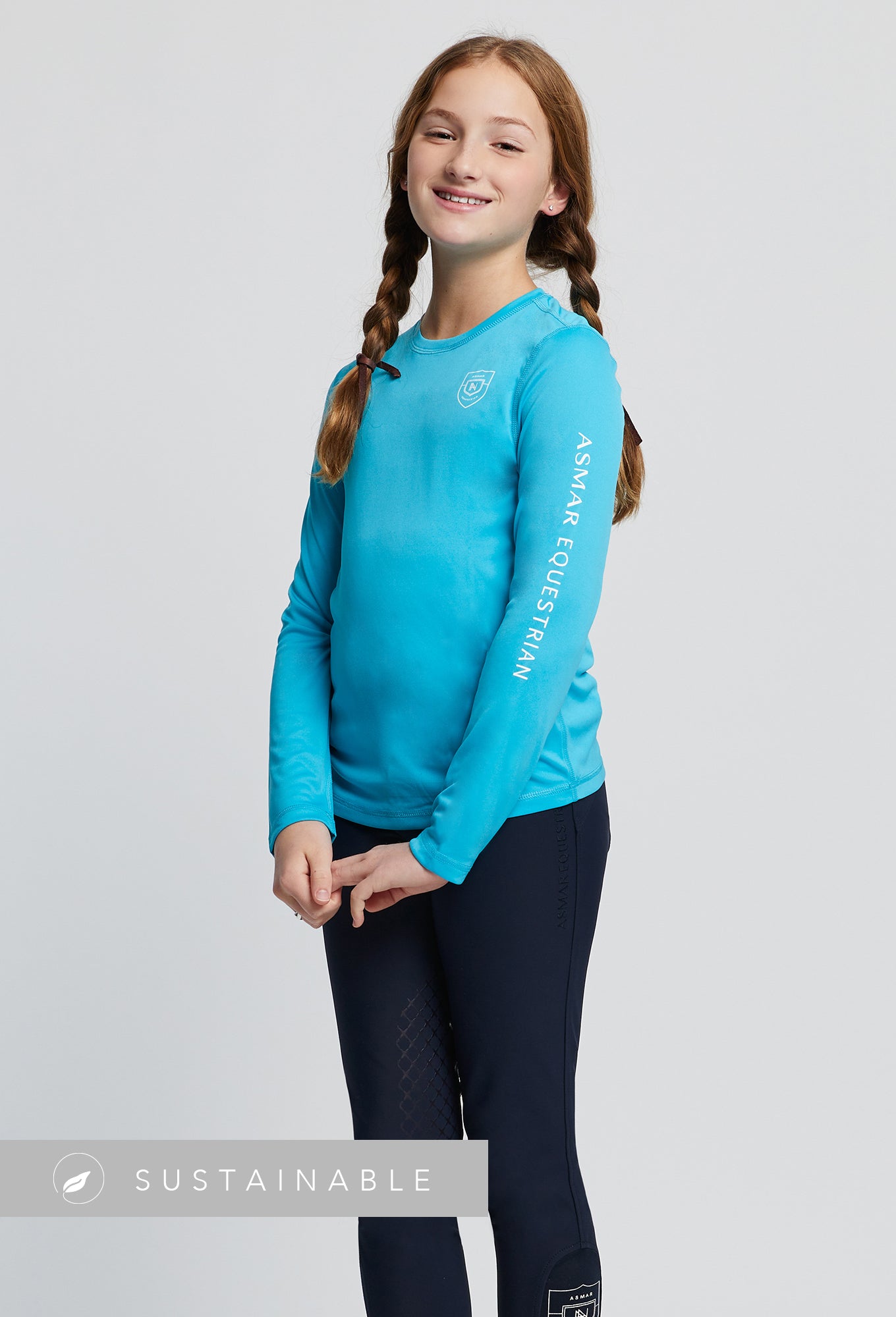 Asmar Kid's Sun Shirt 4/5-Riding Shirts-Consignment-Evolution Equestrian Co.