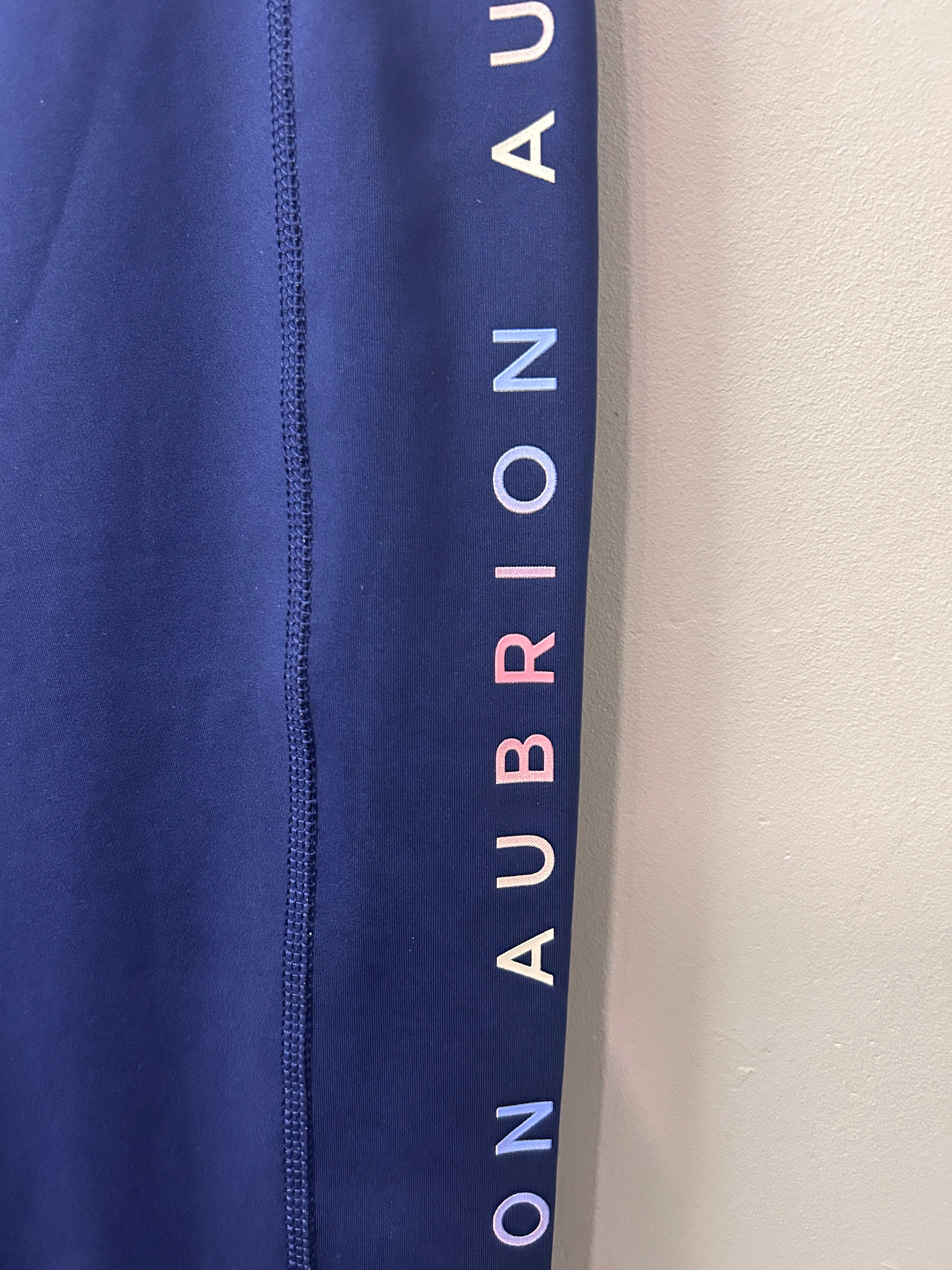 Aubrion Logo Riding Tights Large-Breeches-Consignment-Evolution Equestrian Co.