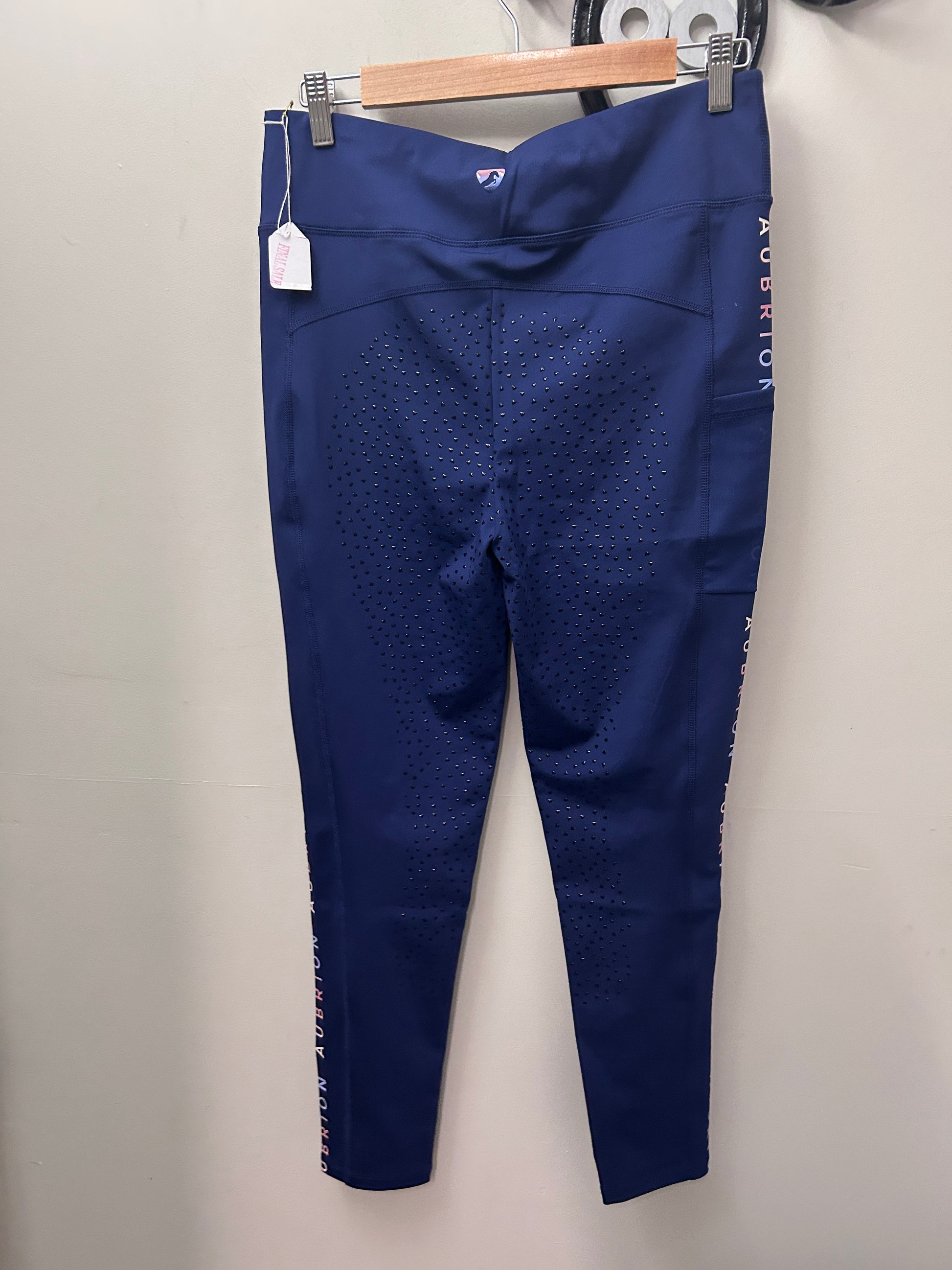 Aubrion Logo Riding Tights Large-Breeches-Consignment-Evolution Equestrian Co.