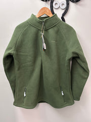 Aubrion Restore Half Zip Fleece Green XLarge-Sweatershirt-Consignment-Evolution Equestrian Co.