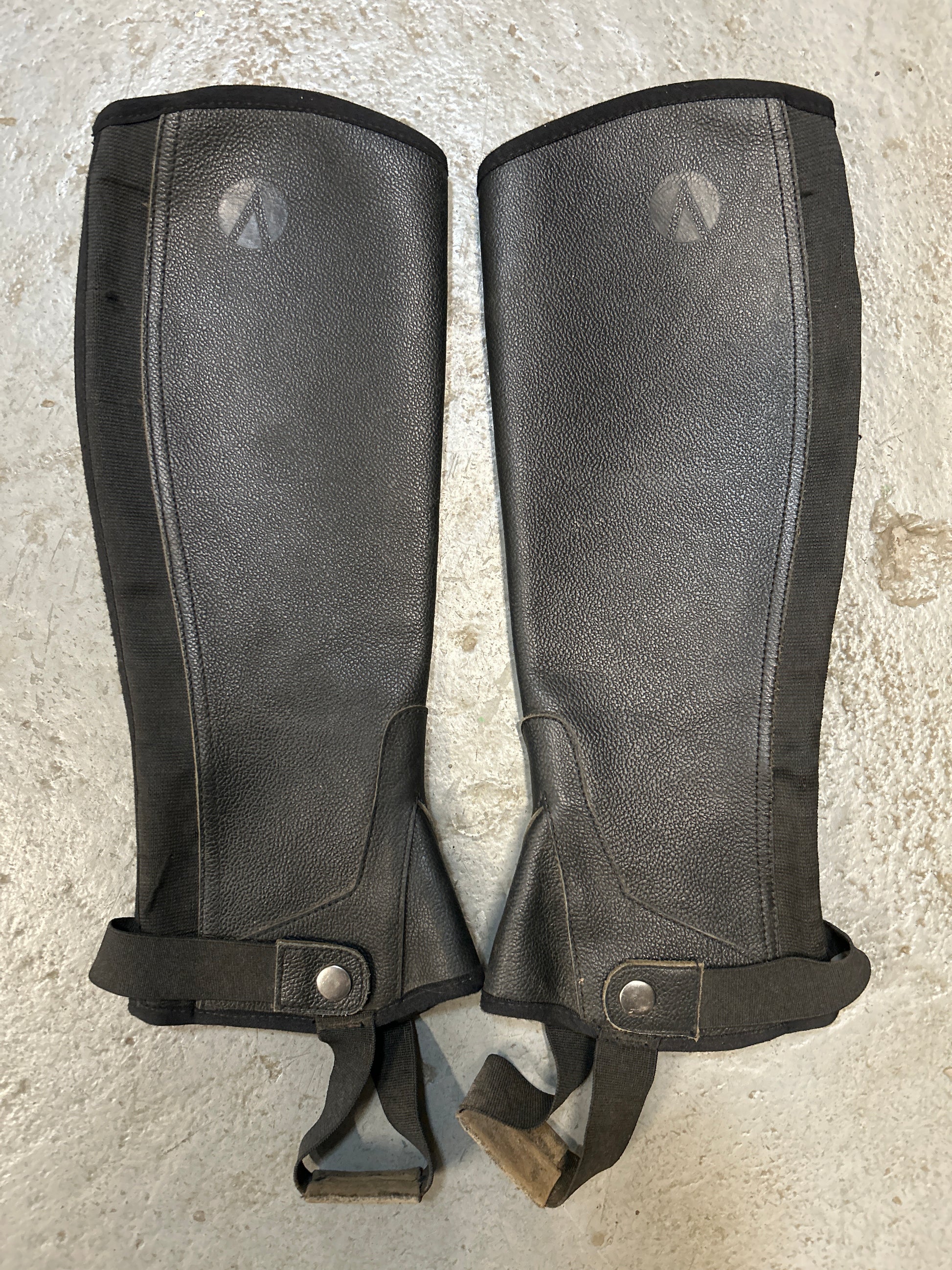 Auken Half Chaps Black Medium-Half Chaps-Consignment-Evolution Equestrian Co.