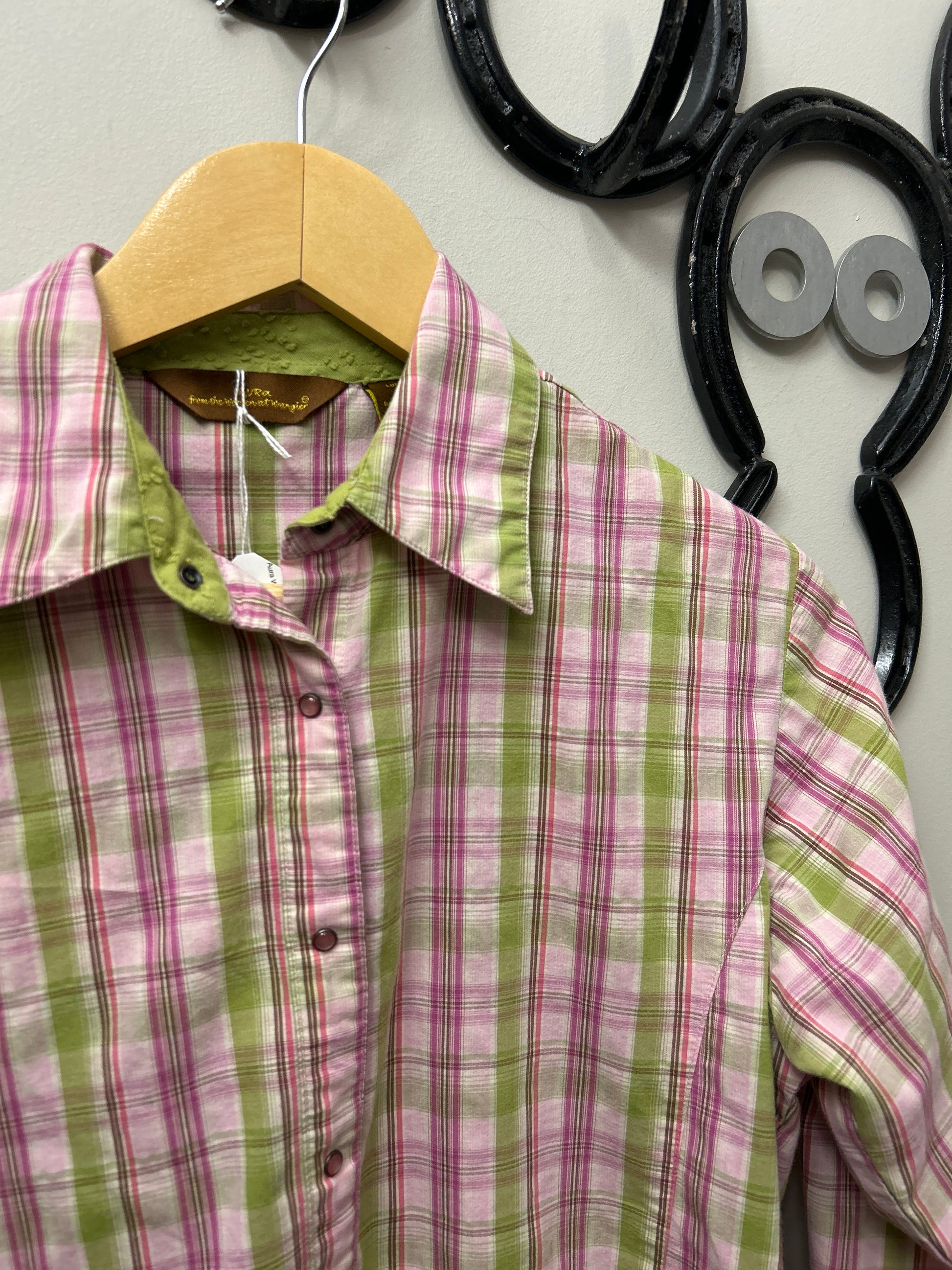 Aura Wrangler Ladies Western Shirt Small-Western Shirt-Consignment-Evolution Equestrian Co.