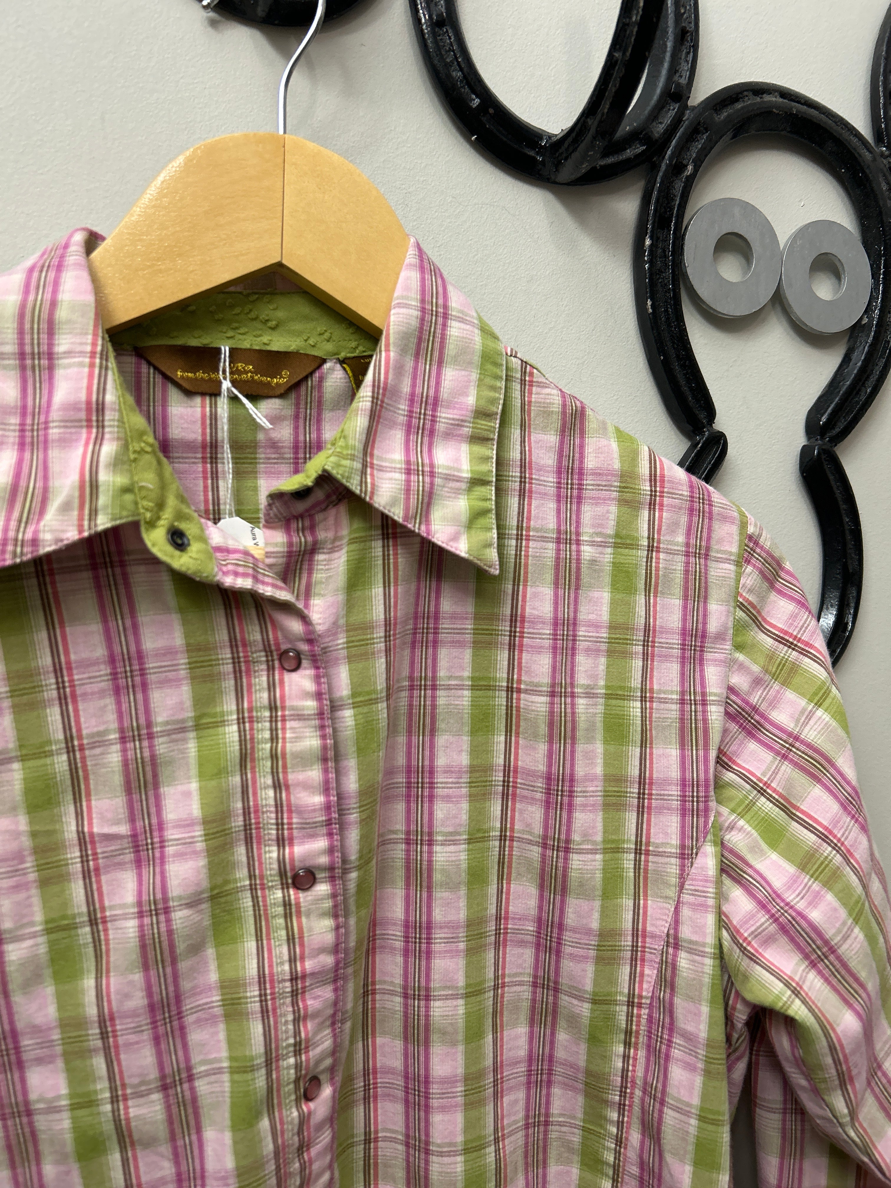 Aura Wrangler Ladies Western Shirt Small-Western Shirt-Consignment-Evolution Equestrian Co.