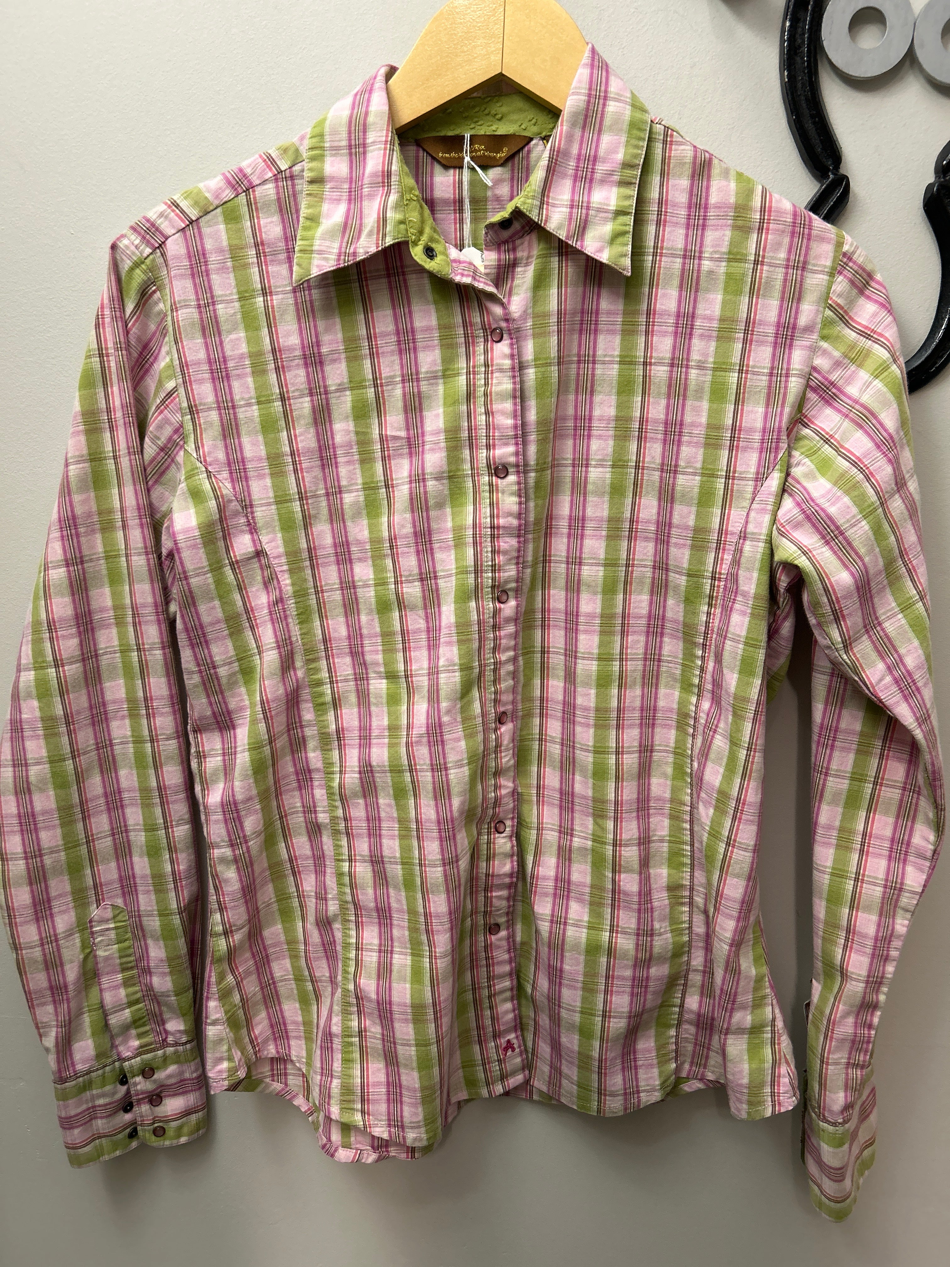 Aura Wrangler Ladies Western Shirt Small-Western Shirt-Consignment-Evolution Equestrian Co.