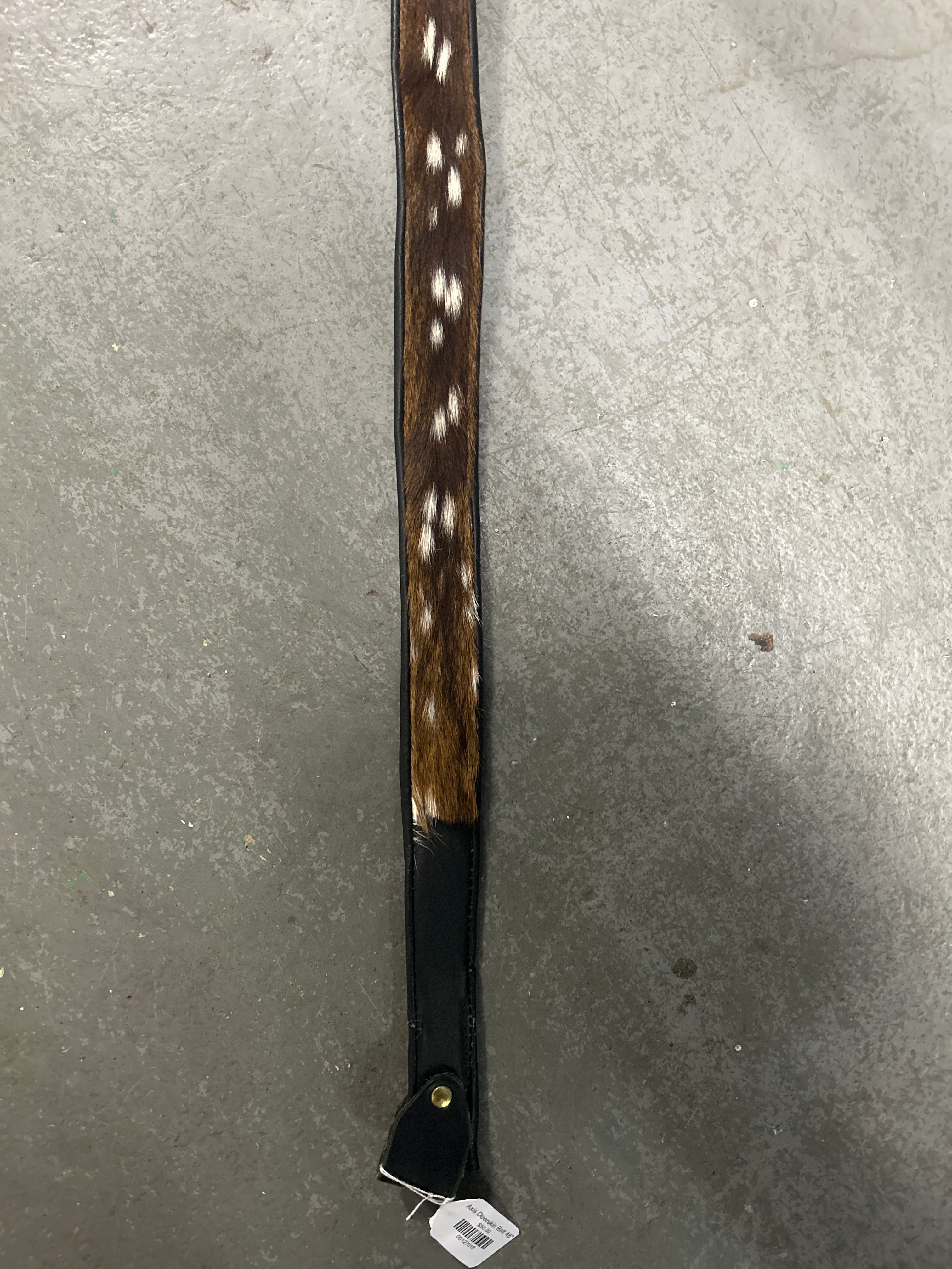 Axis Deerskin Belt 46"-Belt-Consignment-Evolution Equestrian Co.