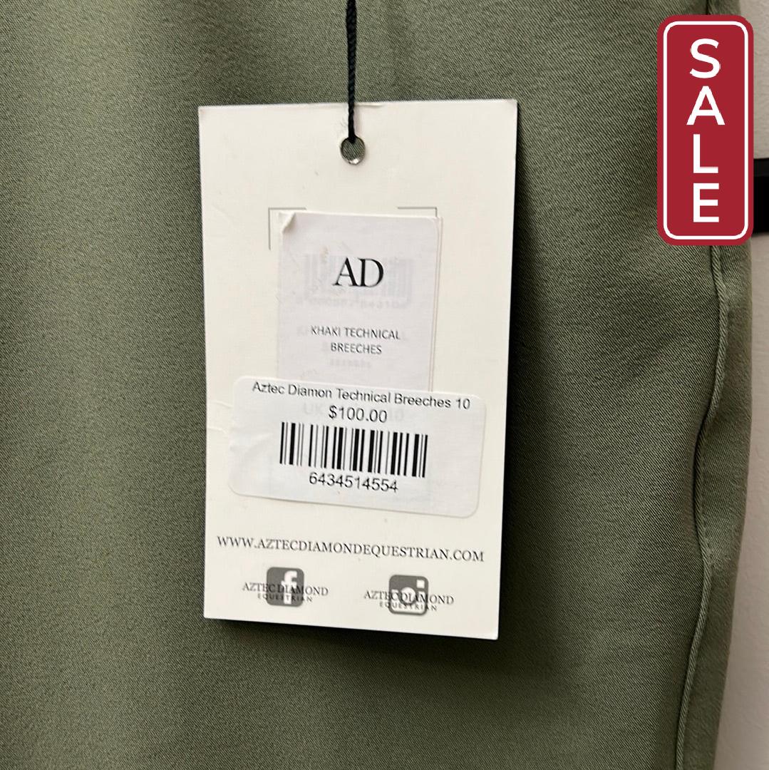 Aztec Diamon Technical Breeches 10-Riding Clothes-Consignment-Evolution Equestrian Co.