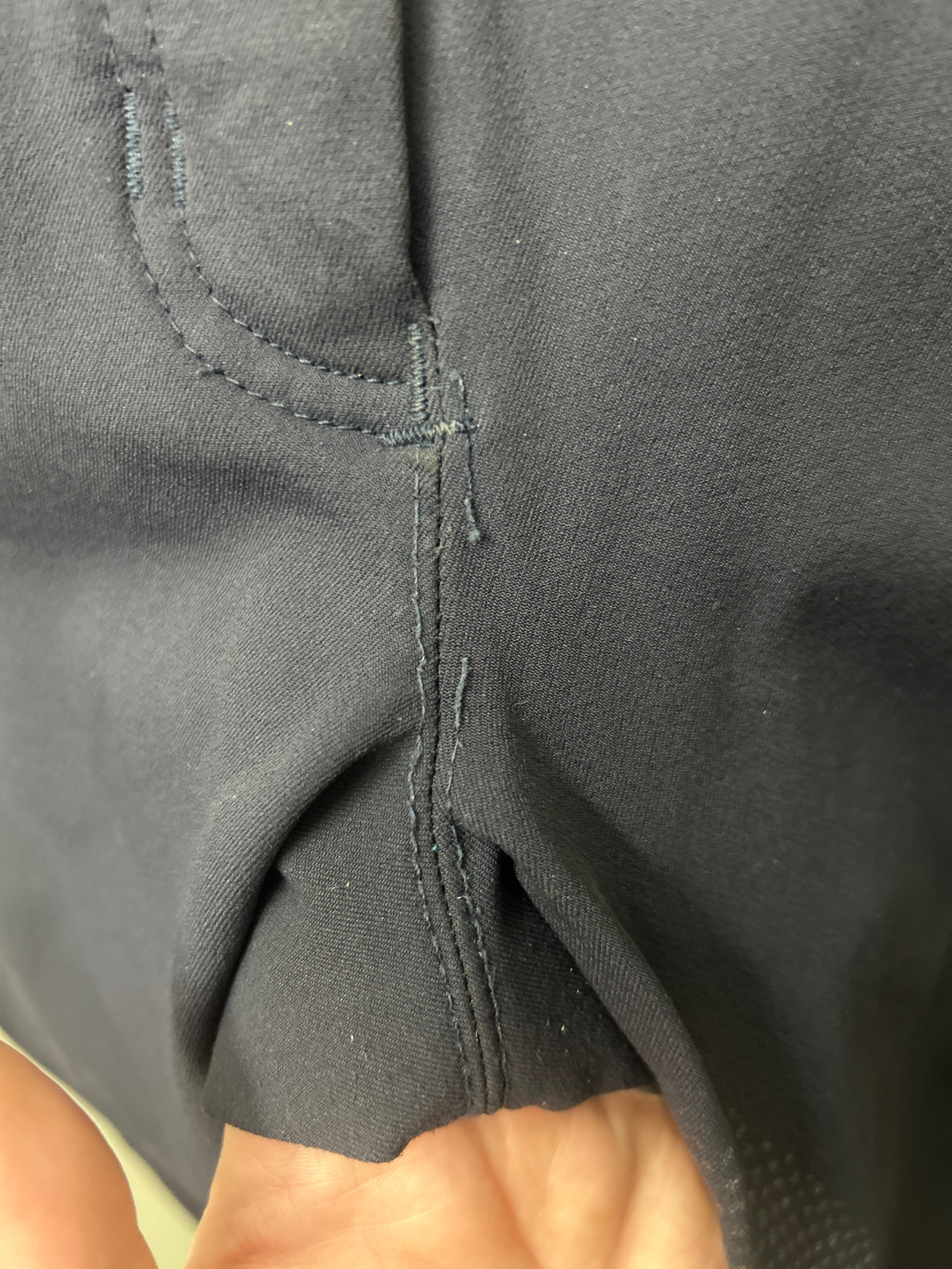 B Vertigo Navy Full Seat Breeches 28-Breeches-Consignment-Evolution Equestrian Co.