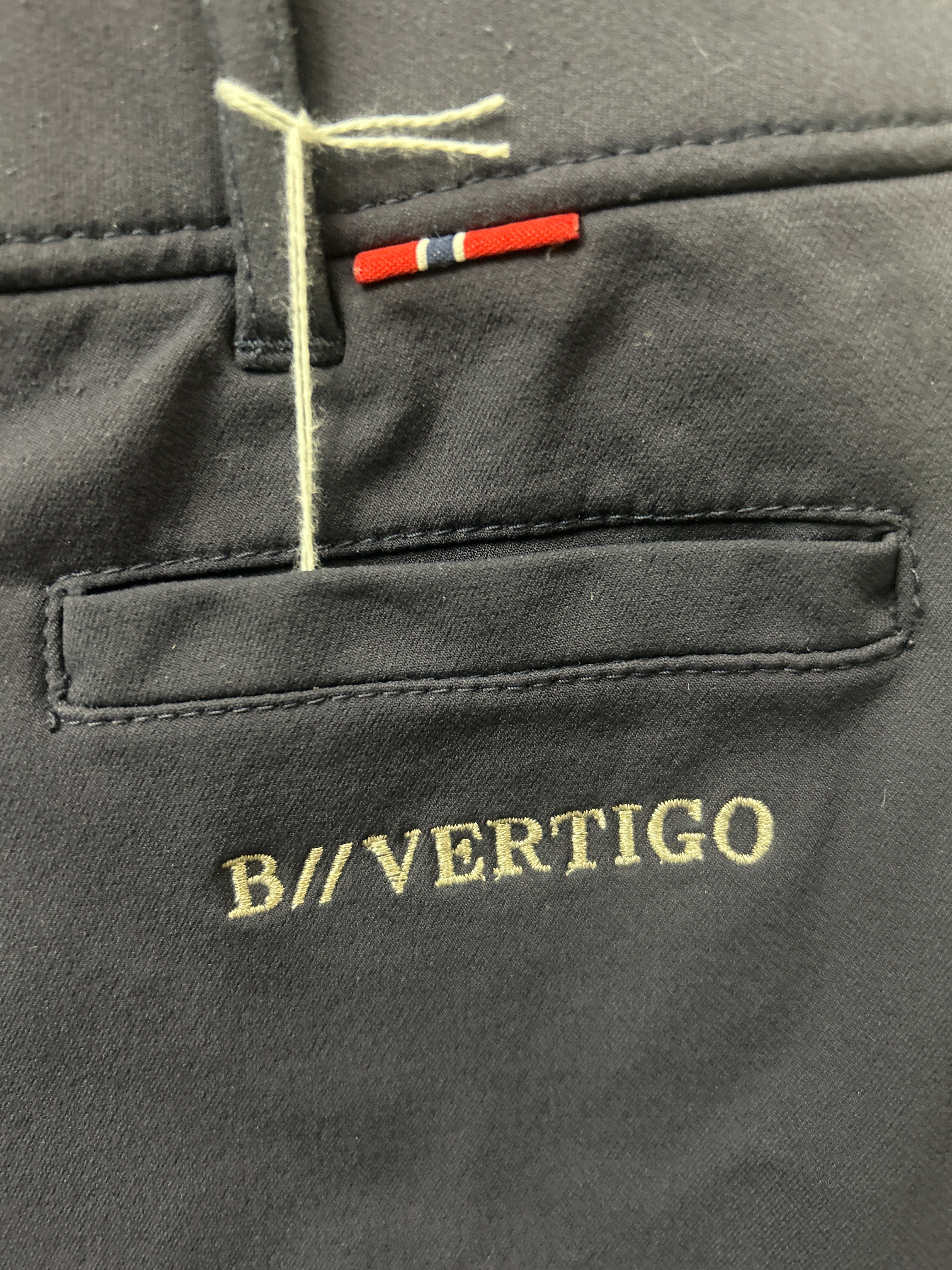 B Vertigo Navy Full Seat Breeches 28-Breeches-Consignment-Evolution Equestrian Co.
