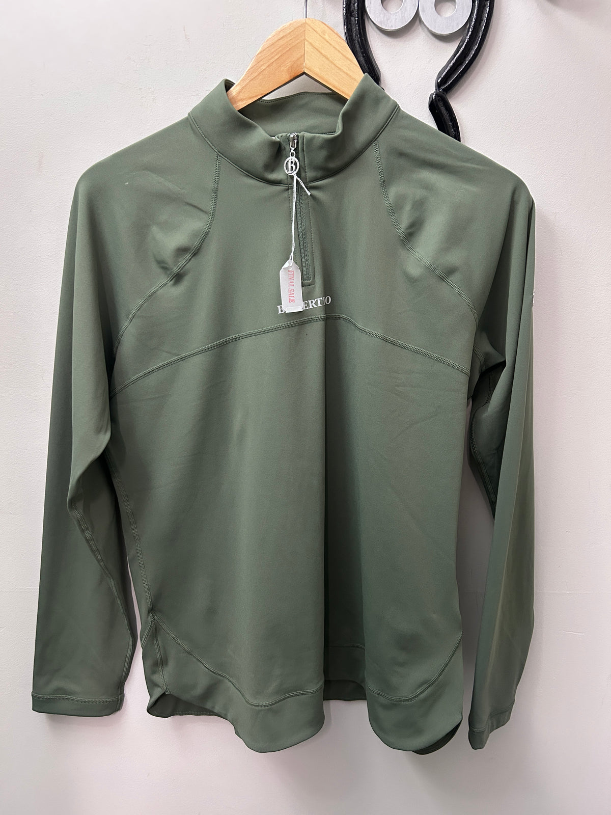 B Vertigo Olive Green Technical Shirt 14-Vest-Consignment-Evolution Equestrian Co.