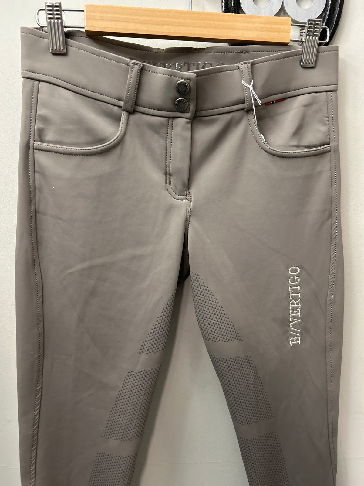 B Vertigo Stone Full Seat Breeches 26-Breeches-Consignment-Evolution Equestrian Co.