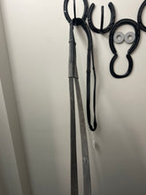 Load image into Gallery viewer, Black Leather Reins with Stops
