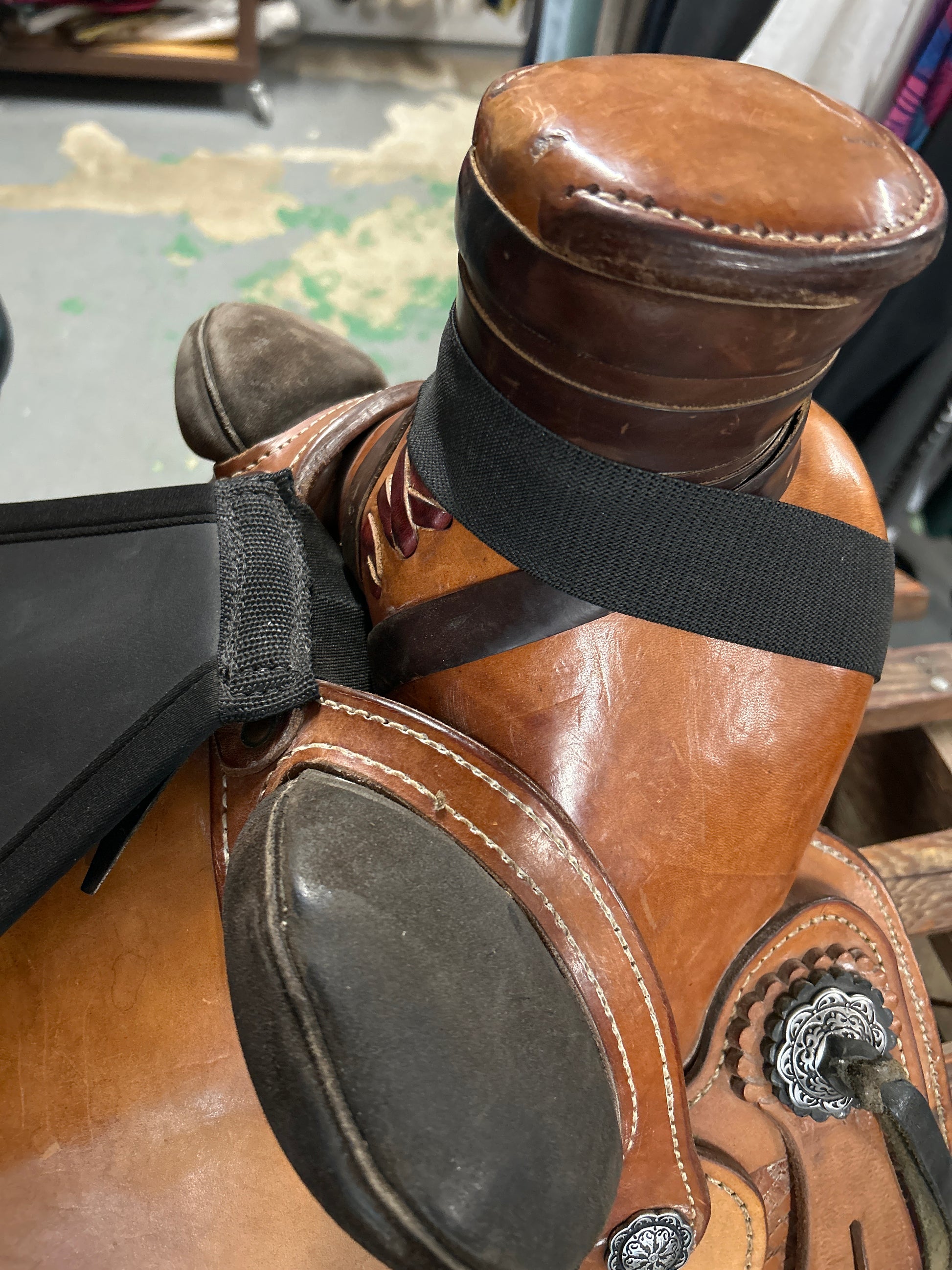 ThinLine Seat Saver Western Black-Accessories-Consignment-Evolution Equestrian Co.