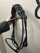Load image into Gallery viewer, Rolled Leather Dressage Bridle
