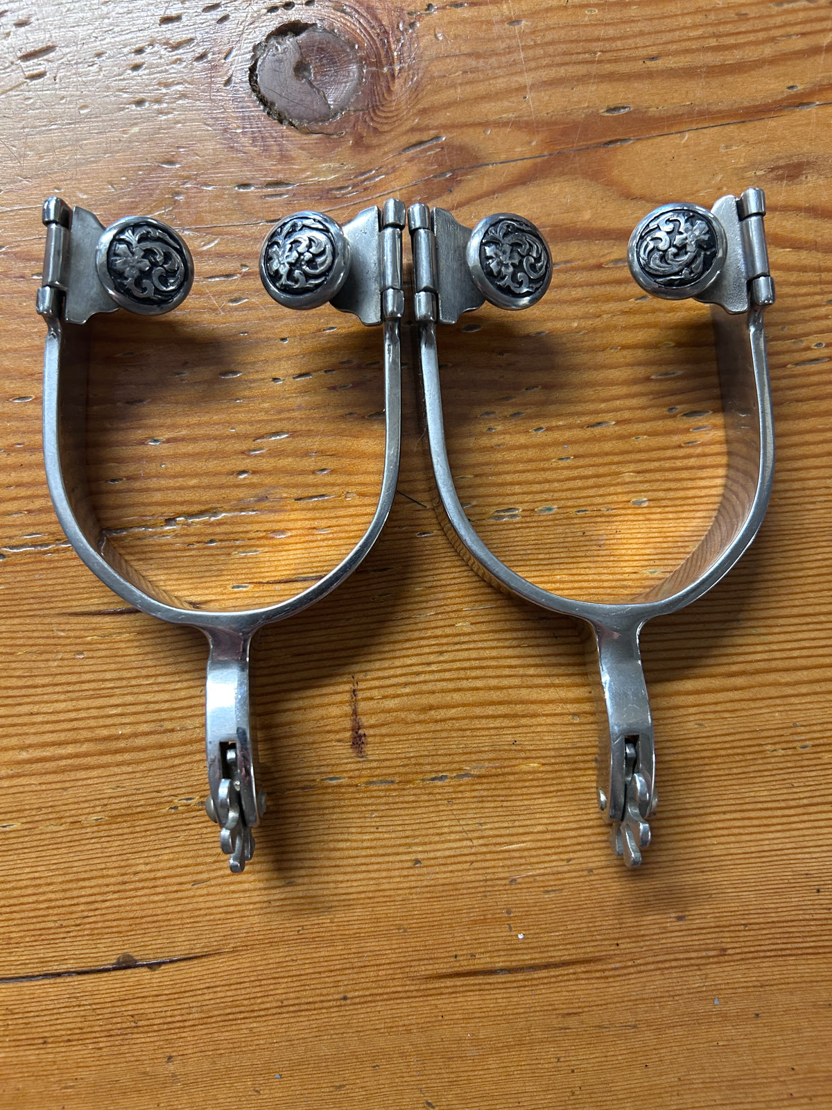 Ladies Engraved Western Spurs