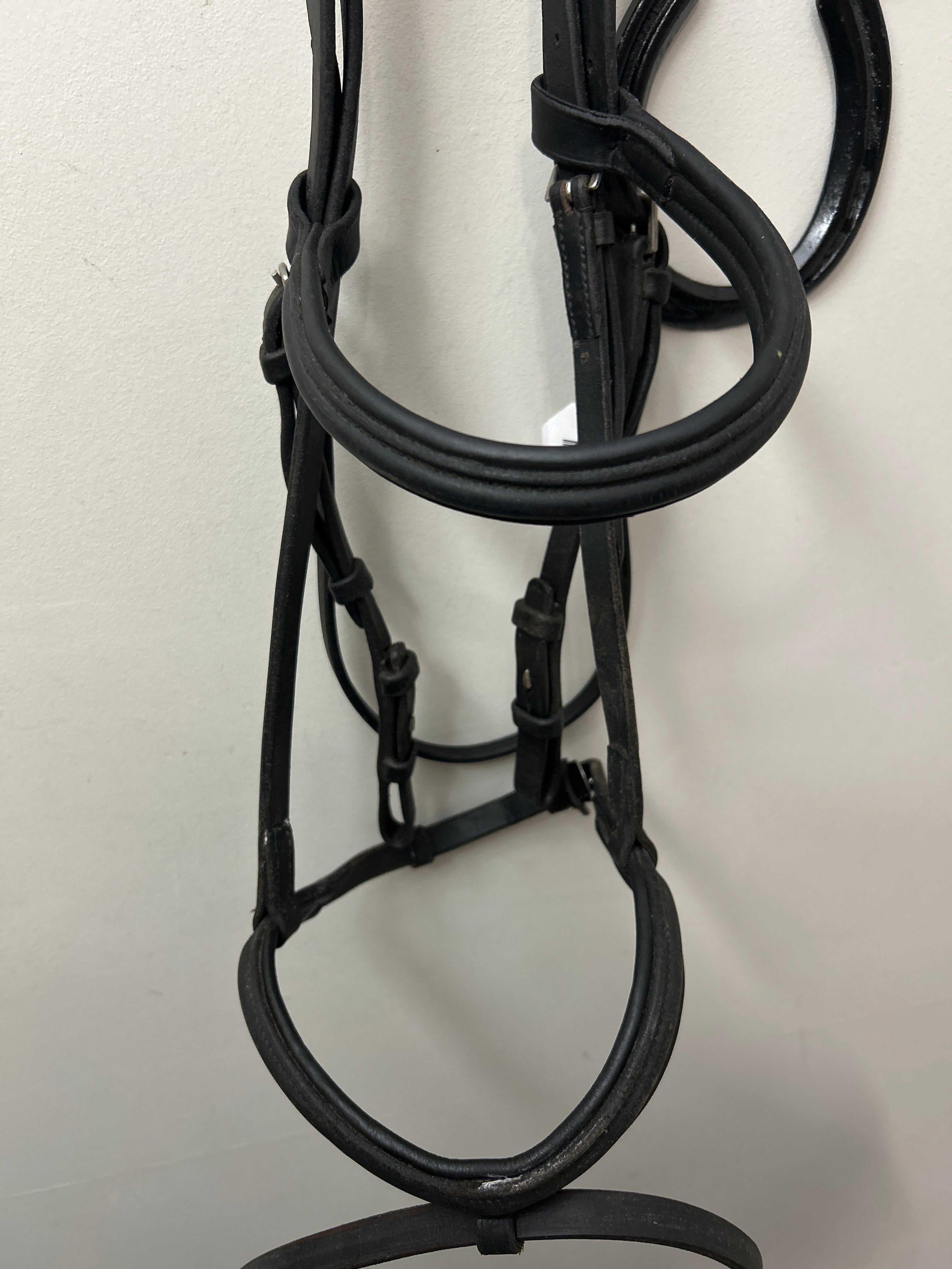 Black Dressage Snaffle Bridle