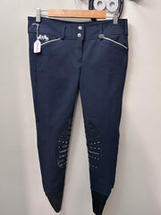 Equine Couture Navy Knee Patch Breeches 28