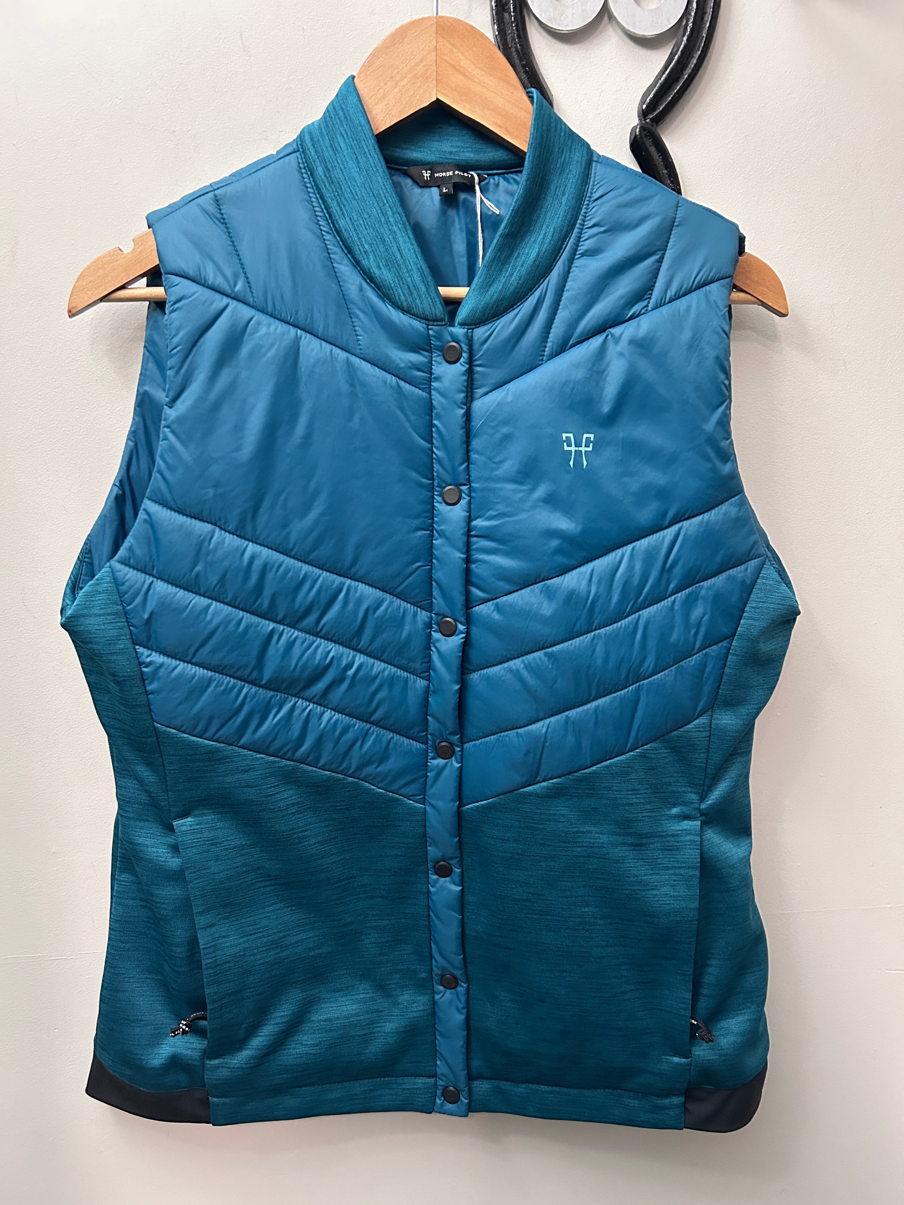 Horse Pilot Blue Vest Large