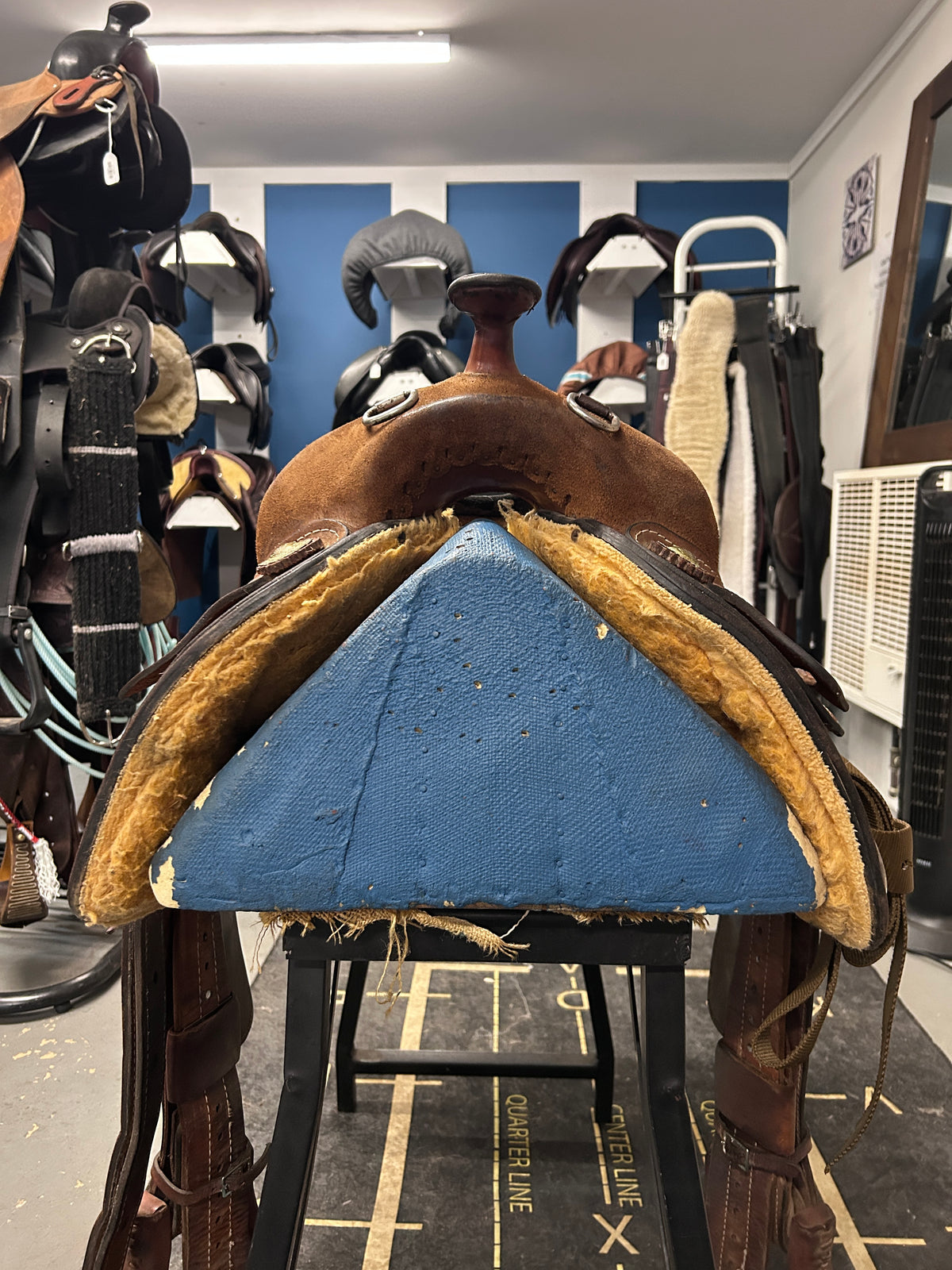 16" Rough-Out Western Training Saddle
