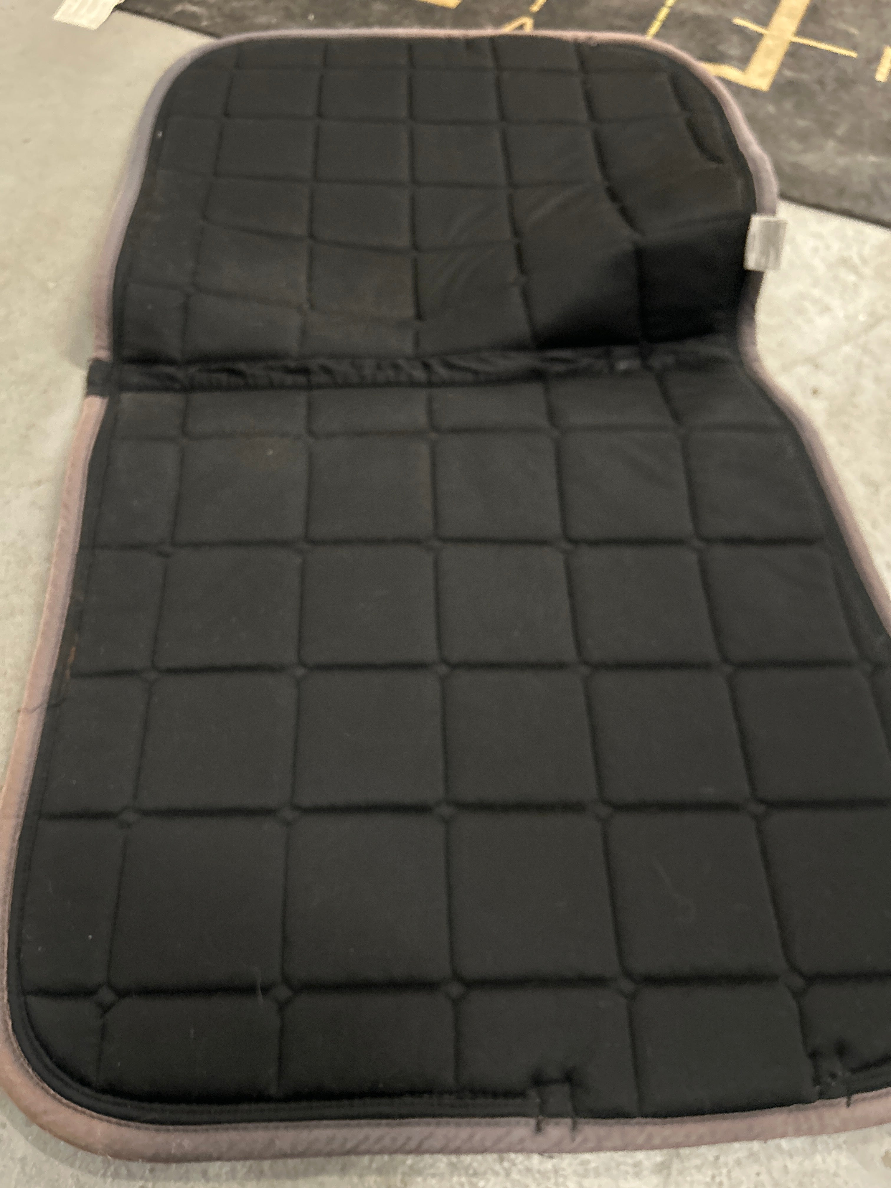 BR Black Dressage Saddle Pad with Polo Wraps-Dressage Saddle Pad-Consignment-Evolution Equestrian Co.