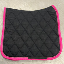 Load image into Gallery viewer, BR Black and Pink Dressage Saddle Pad-English Saddle Pads-Consignment-Evolution Equestrian Co.
