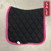 BR Black and Pink Dressage Saddle Pad-English Saddle Pads-Consignment-Evolution Equestrian Co.