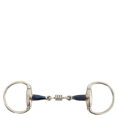 BR Double Jointed Eggbutt Snaffle with Rollers-Bit-Bieman De Haas-Evolution Equestrian Co.