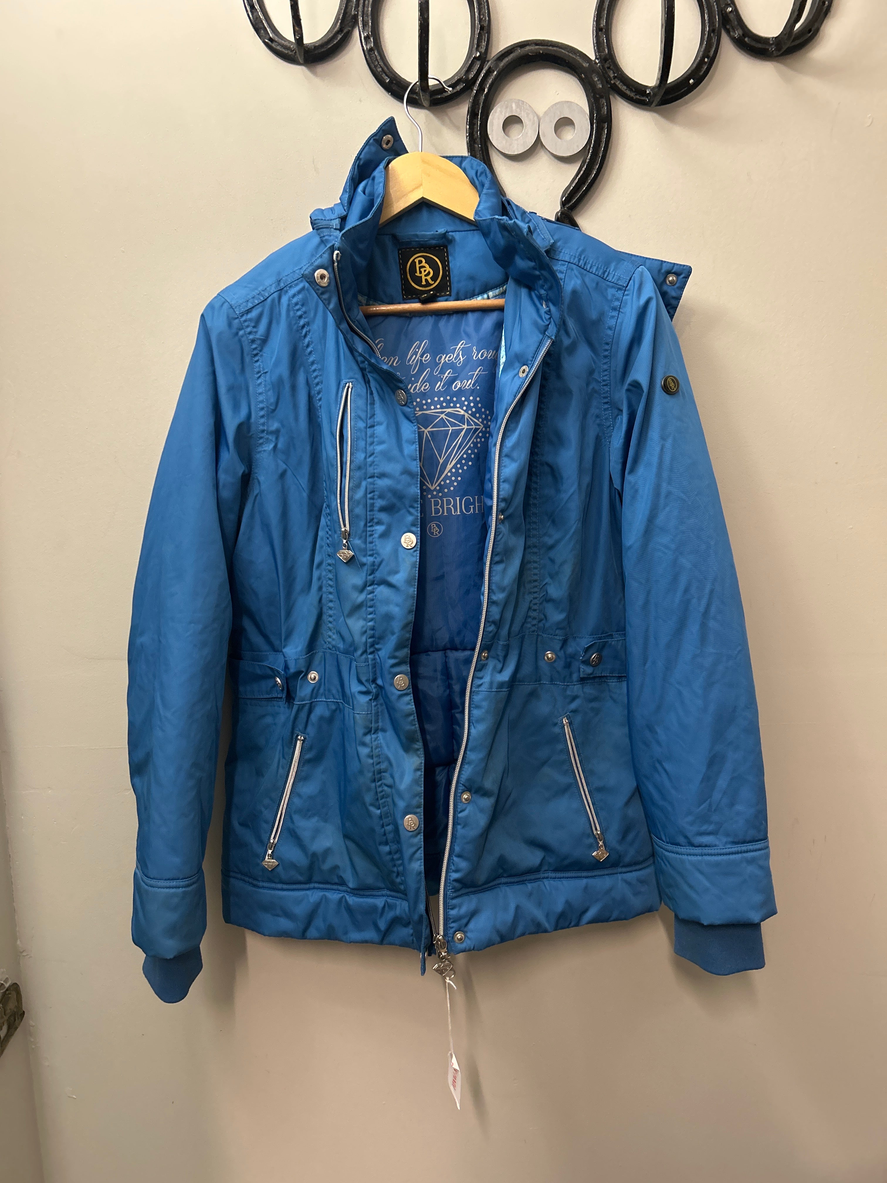 BR Equestrian Blue Winter Jacket Medium