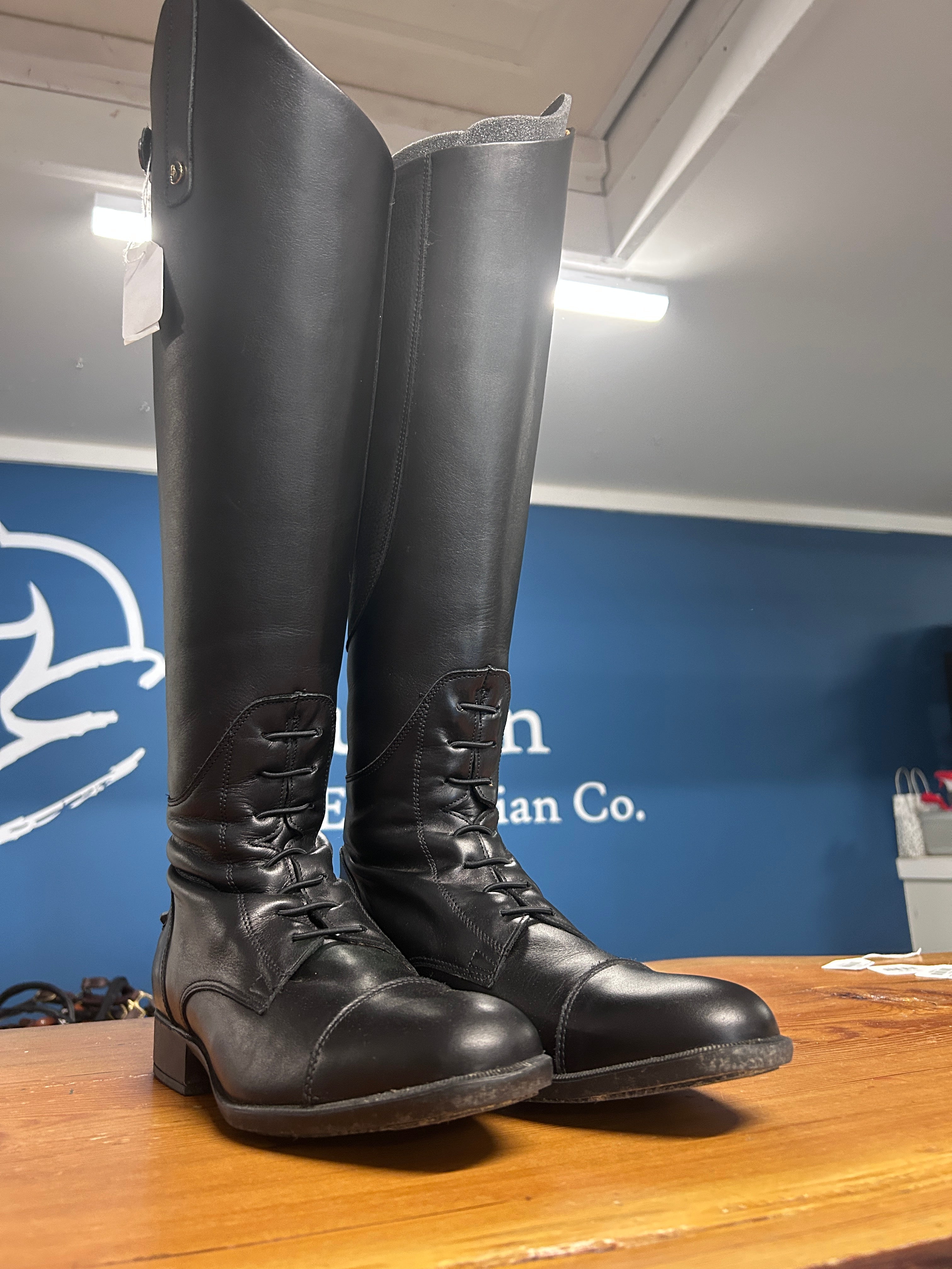 BR Flavio Field Tall Boot Black 41/9.5-Riding Boots-Consignment-Evolution Equestrian Co.