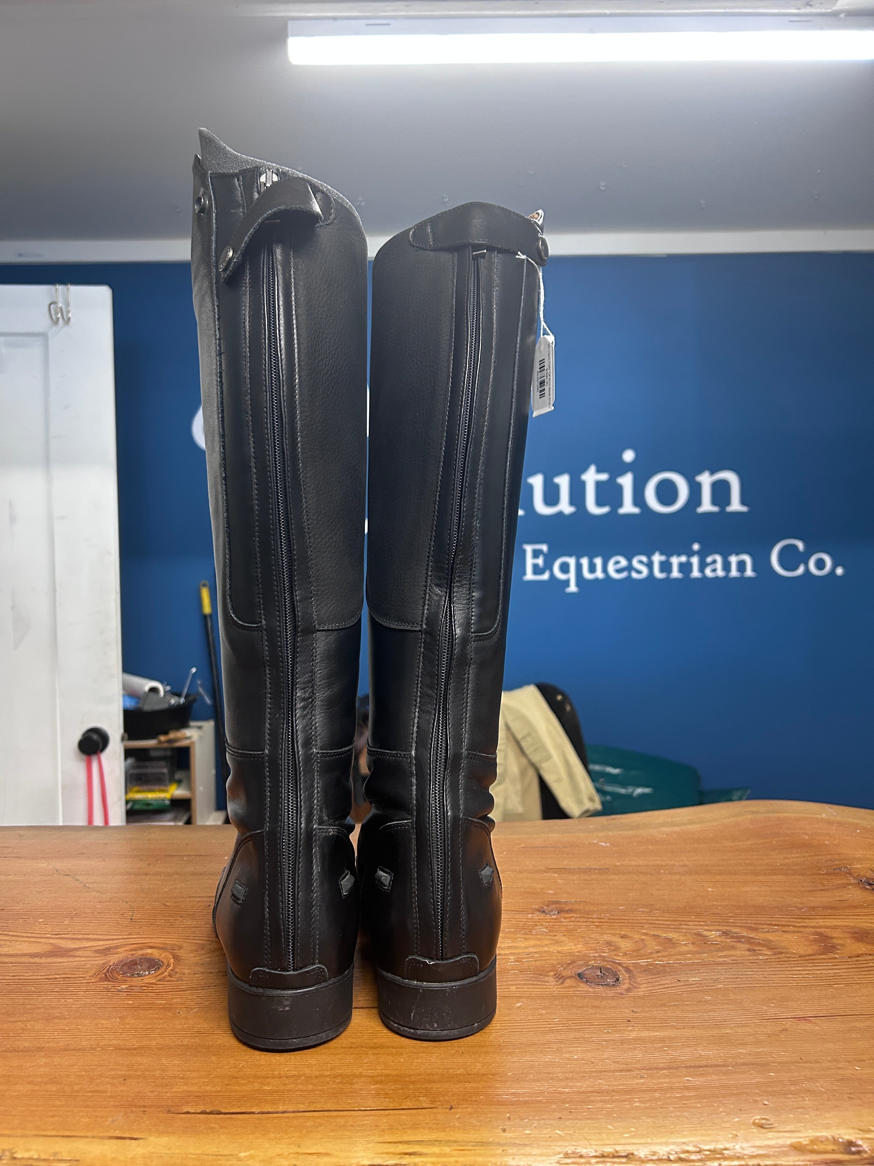 BR Flavio Field Tall Boot Black 41/9.5-Riding Boots-Consignment-Evolution Equestrian Co.