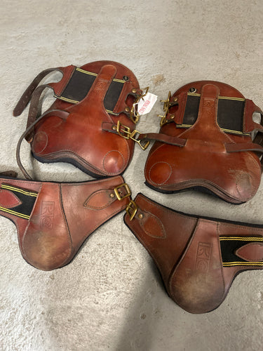 BR Leather Open Front Boots-Horse Boots-Consignment-Evolution Equestrian Co.