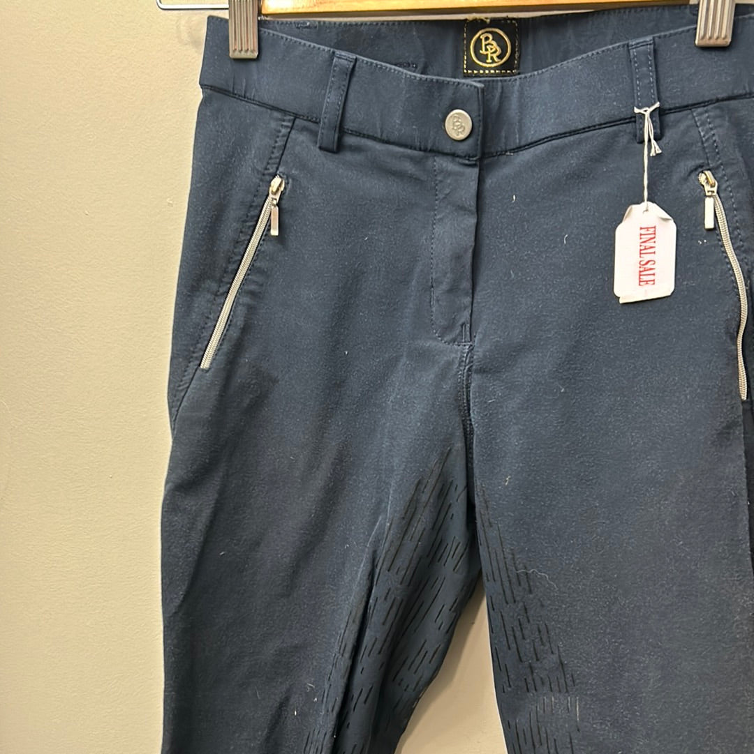 BR Navy Full Seat Breeches 24-Breeches-Consignment-Evolution Equestrian Co.