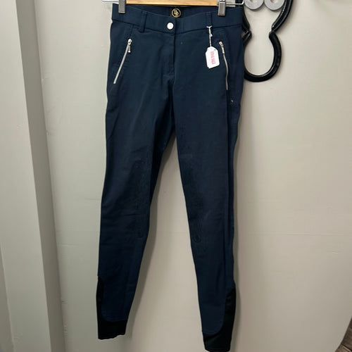 BR Navy Full Seat Breeches 24-Breeches-Consignment-Evolution Equestrian Co.