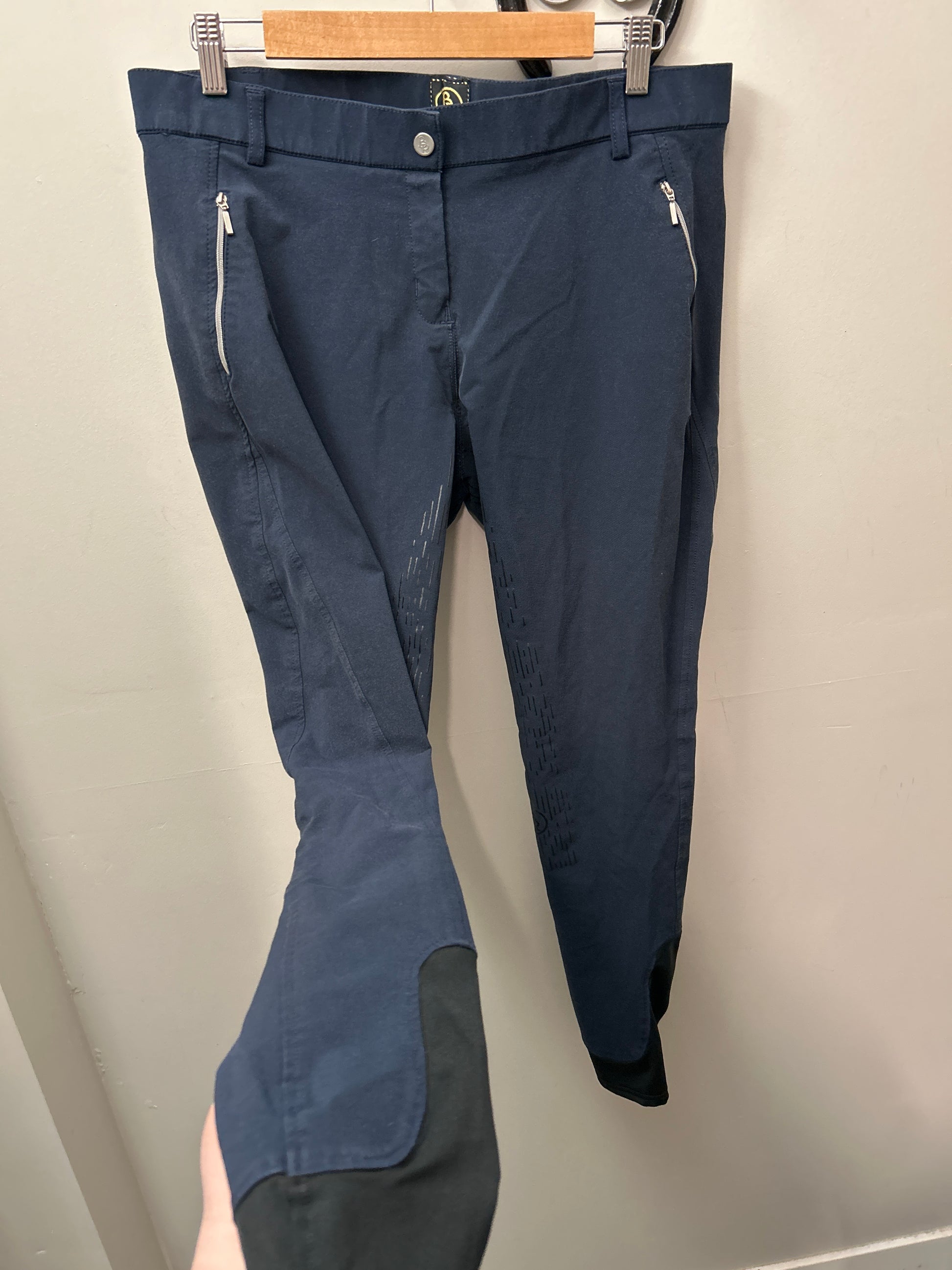 BR Navy Full Seat Breeches 34-Breeches-Consignment-Evolution Equestrian Co.