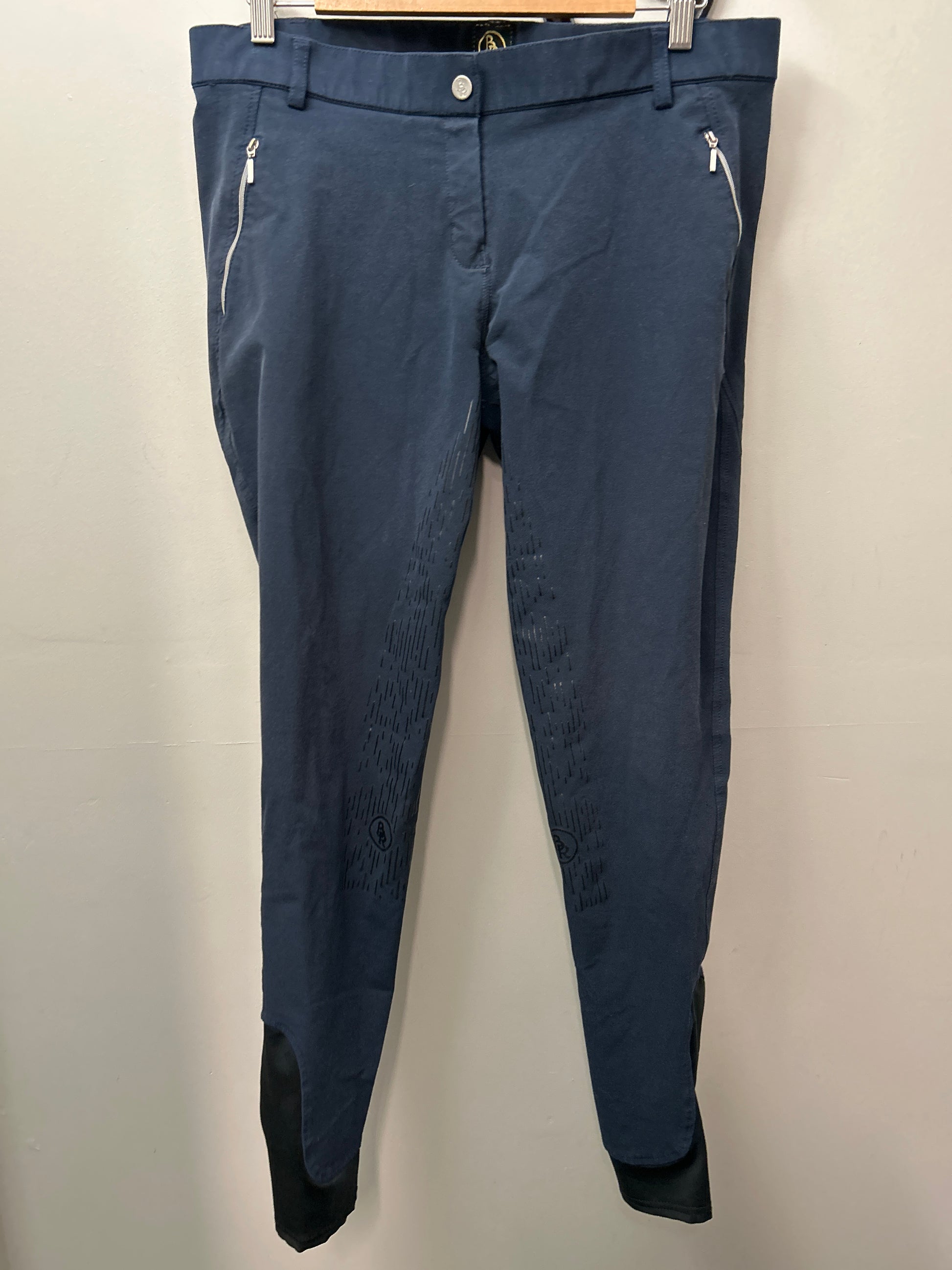 BR Navy Full Seat Breeches 34-Breeches-Consignment-Evolution Equestrian Co.