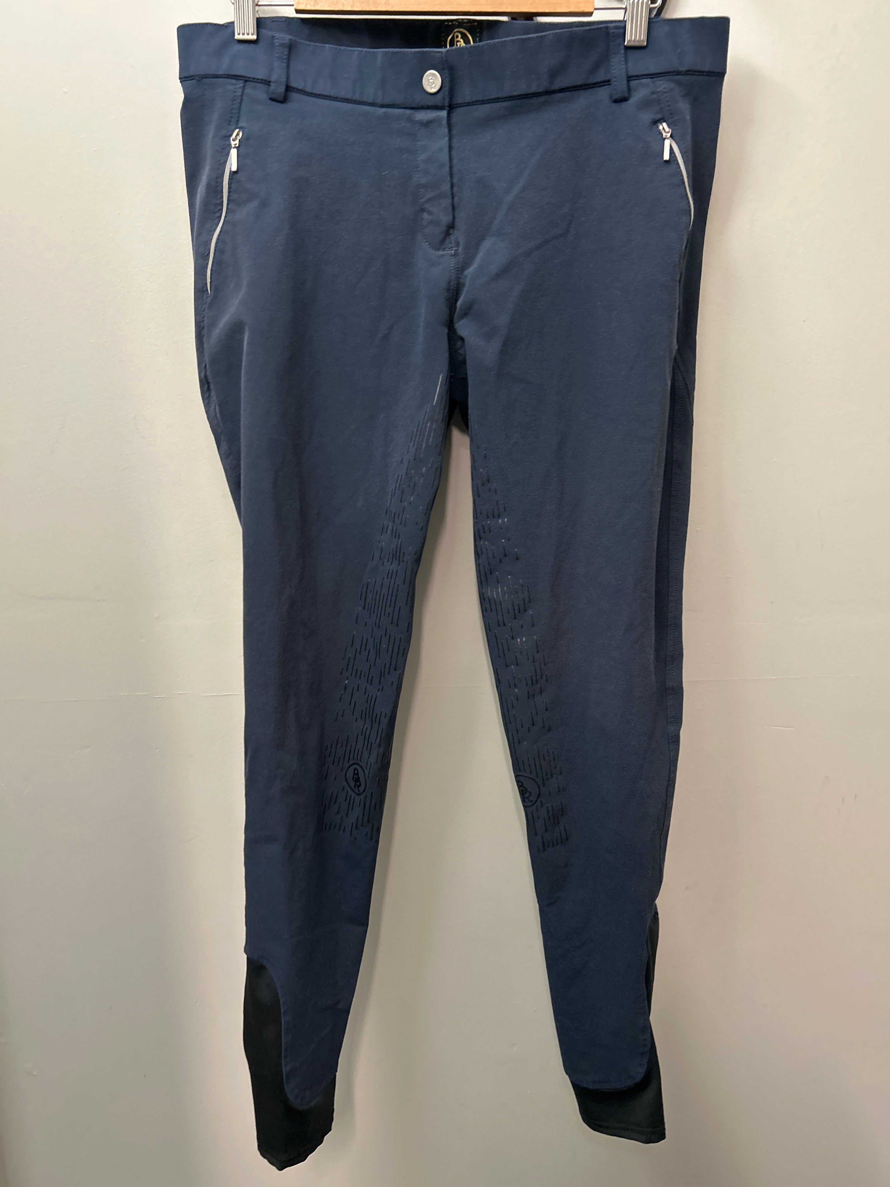 BR Navy Full Seat Breeches 34-Breeches-Consignment-Evolution Equestrian Co.