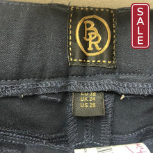 Load image into Gallery viewer, BR Navy Knee Patch Breeches 26-Riding Clothes-Consignment-Evolution Equestrian Co.
