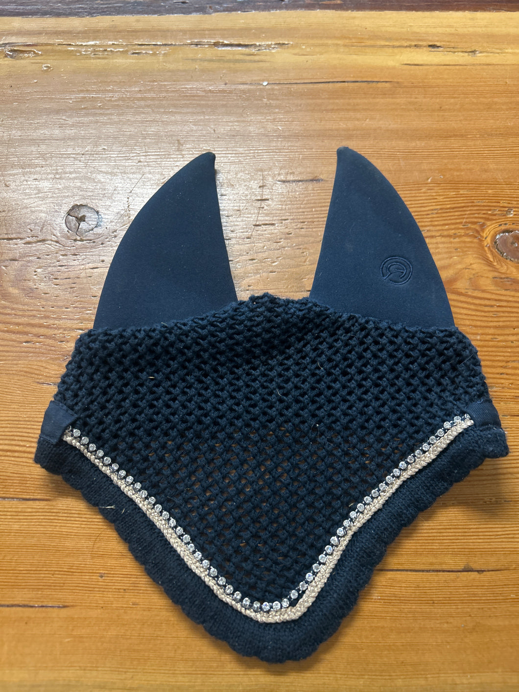 BR Pony Soundproof Bonnet Navy-English Accessories-Consignment-Evolution Equestrian Co.
