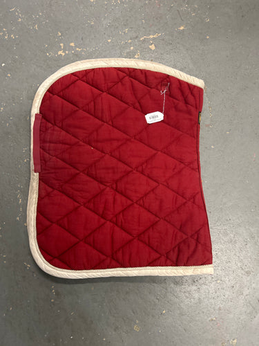 BR Red English Saddle Pad-English Saddle Pad-Consignment-Evolution Equestrian Co.