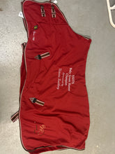 Load image into Gallery viewer, BR Red Trophy Cooler 78&quot;-Horse Blanket-Consignment-Evolution Equestrian Co.

