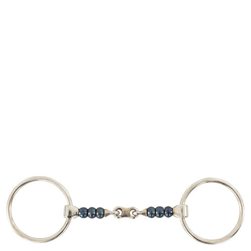 BR Sweet Iron Cherry Roller Double Jointed Loose Ring Snaffle-Bits-Bieman De Haas-12.5cm / 5