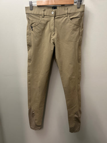 BR Tan Knee Patch Breeches 28-Breeches-Consignment-Evolution Equestrian Co.