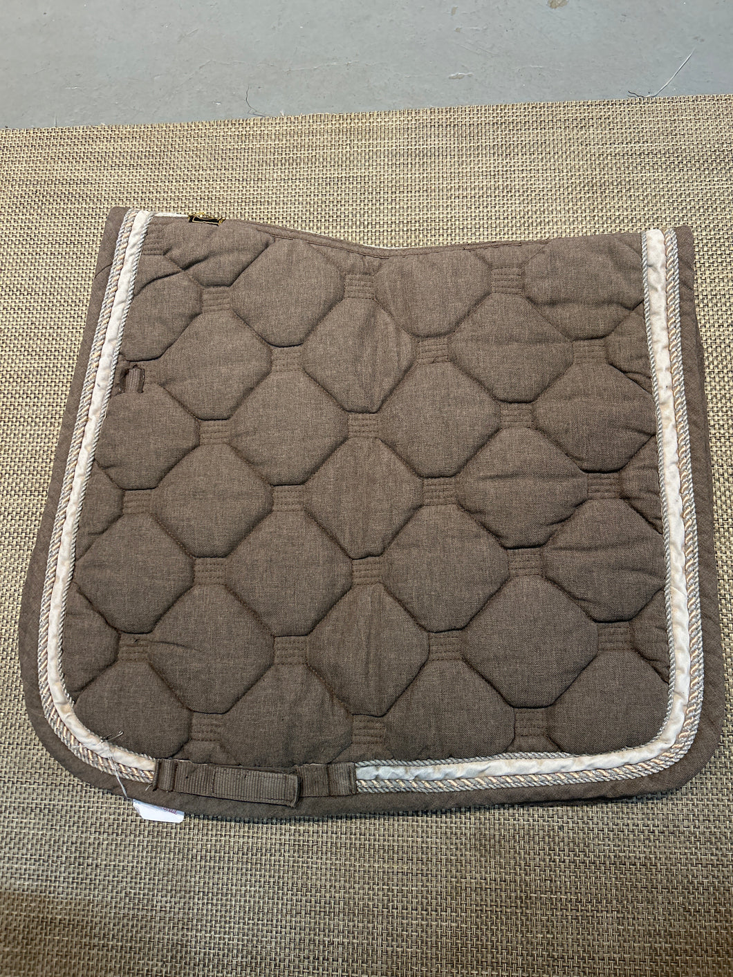 BR Taupe Dressage Saddle Pad-Dressage Saddle Pad-Consignment-Evolution Equestrian Co.
