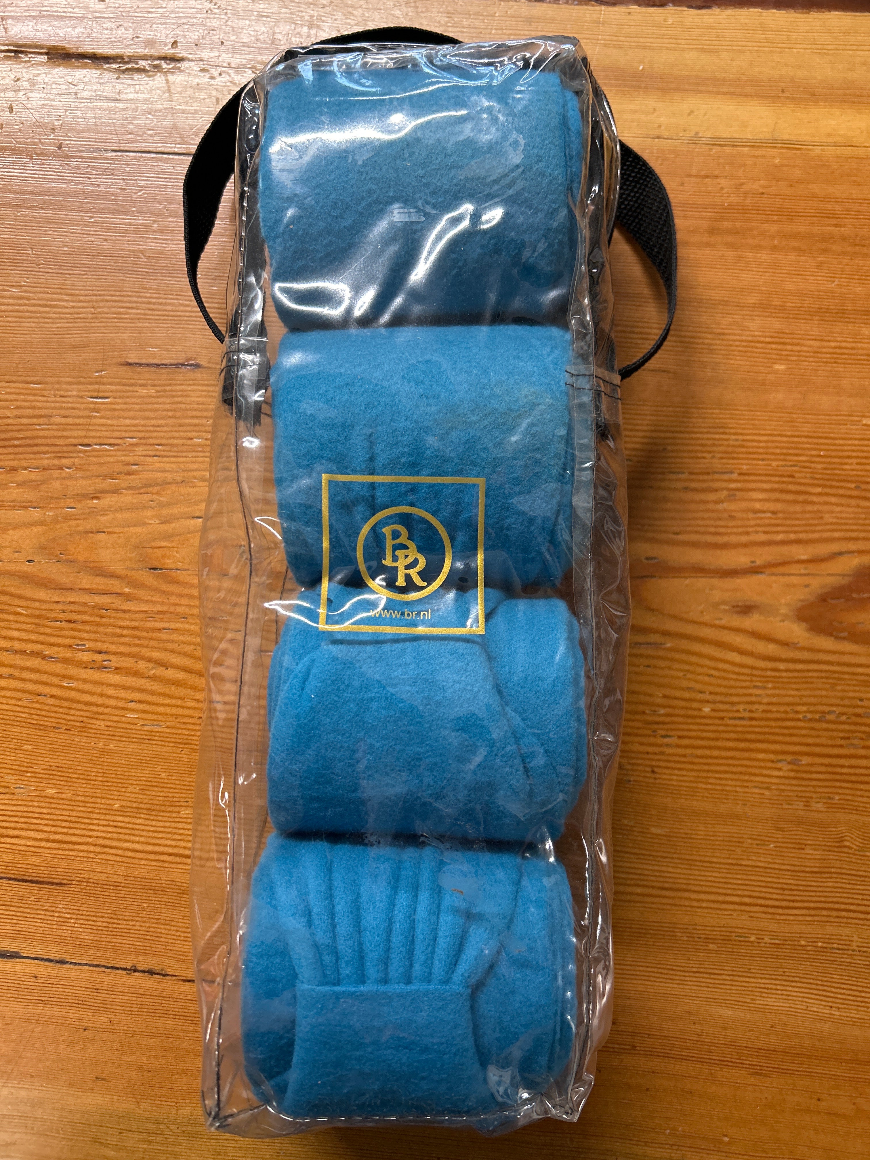 BR Turquoise Blue Polo Wraps-Polo Wraps-Consignment-Evolution Equestrian Co.