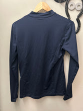 Load image into Gallery viewer, BR Winter Riding Shirt Navy Medium-Riding Shirts-Consignment-Evolution Equestrian Co.
